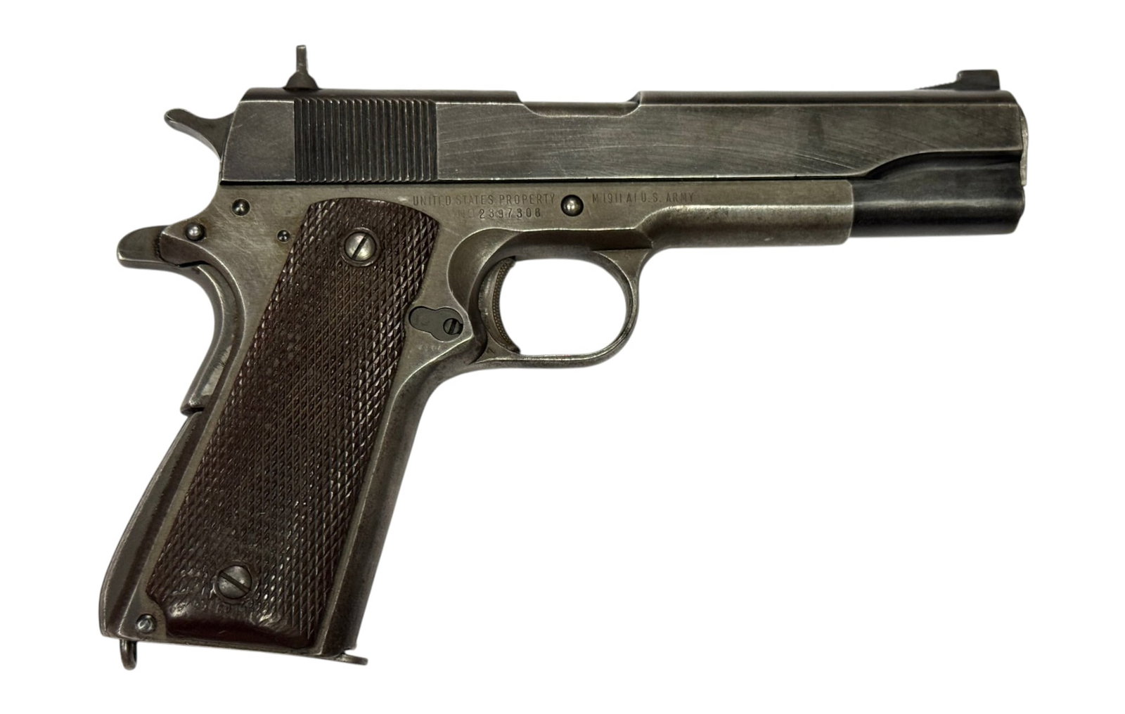 Late WWII Unique "Star Stamped" 1945 Remington Rand Model 1911A1 U.S. Military .45 ACP Pistol - 2