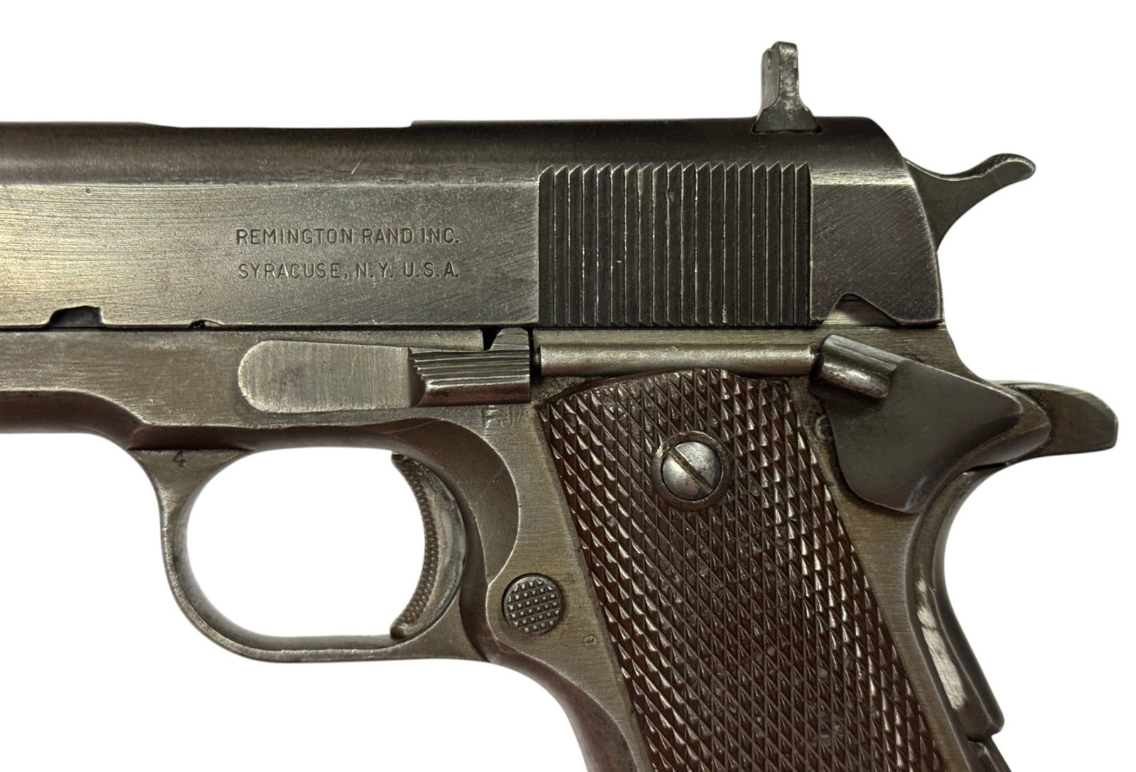Late WWII Unique "Star Stamped" 1945 Remington Rand Model 1911A1 U.S. Military .45 ACP Pistol - 3