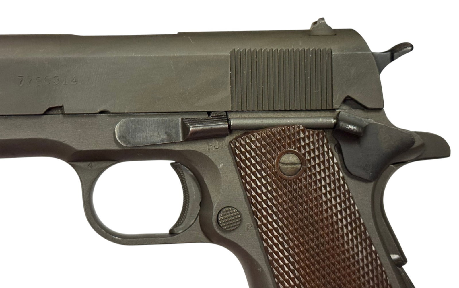 Excellent WWII 1944 Remington Rand / Colt Model 1911A1 U.S. Military .45 ACP Semi-Automatic Pistol - 3