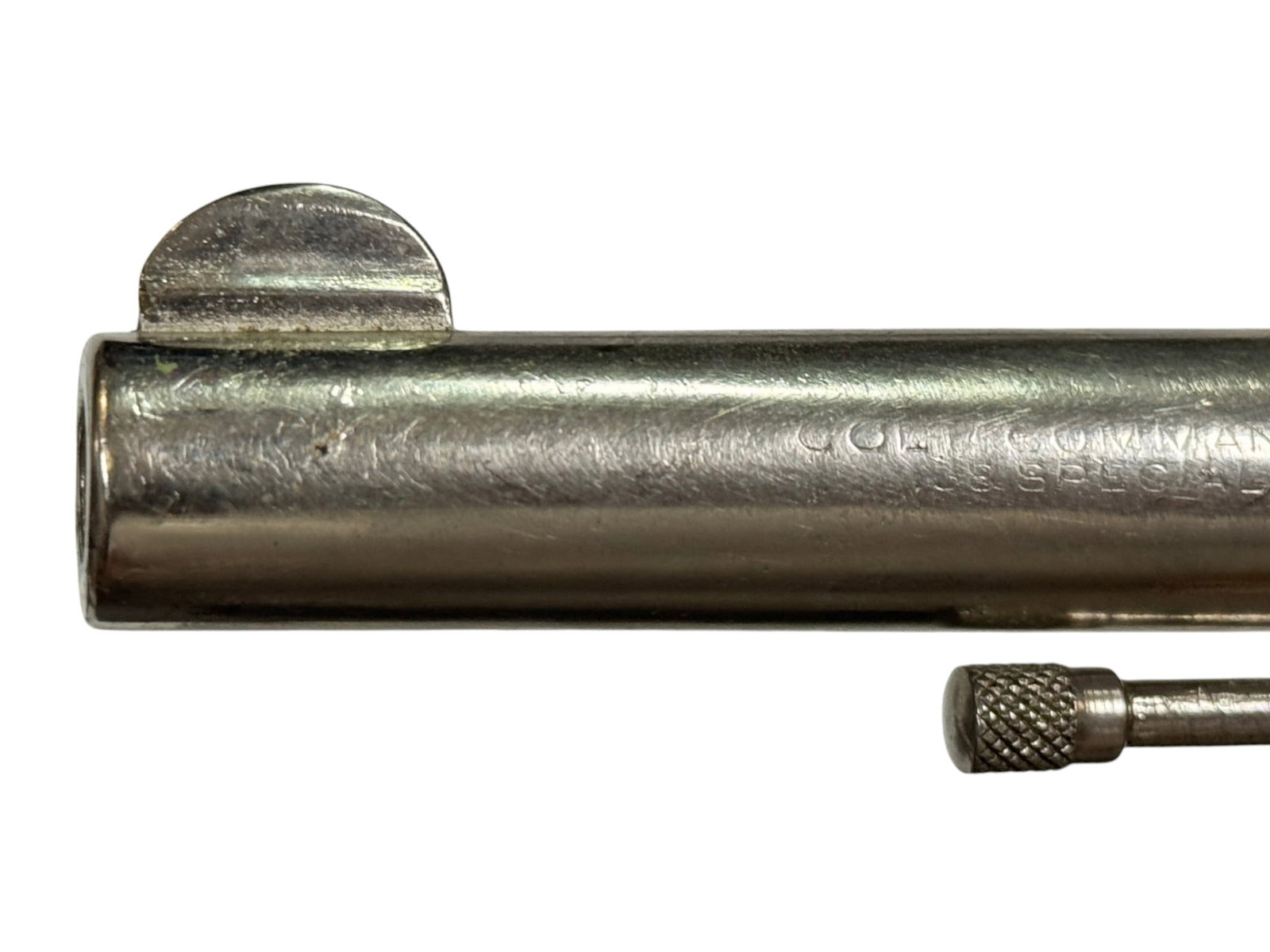 WWII 1943 US Colt Commando .38 SPECIAL Nickel Plated 4" Revolver - 4
