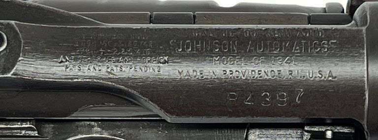 RARE Excellent WWII Johnson Automatics “B Block” M1941 .30-06 SPRG. Semi-Automatic Battl - 4