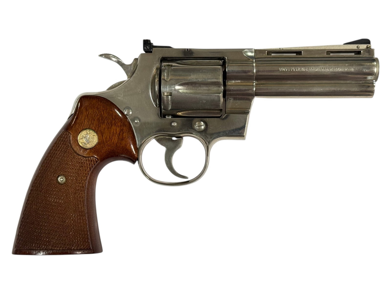 Rare Excellent 1972 Colt Python 4” Bright Nickel .357 MAGNUM Revolver - 2