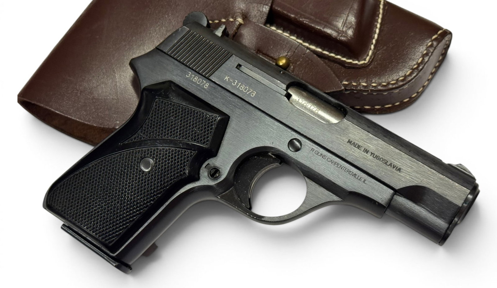 Excellent Yugo Zastava Model 70 (CZ M70) Semi-Automatic .32 ACP Pistol with Holster & 2 Magazines - 3