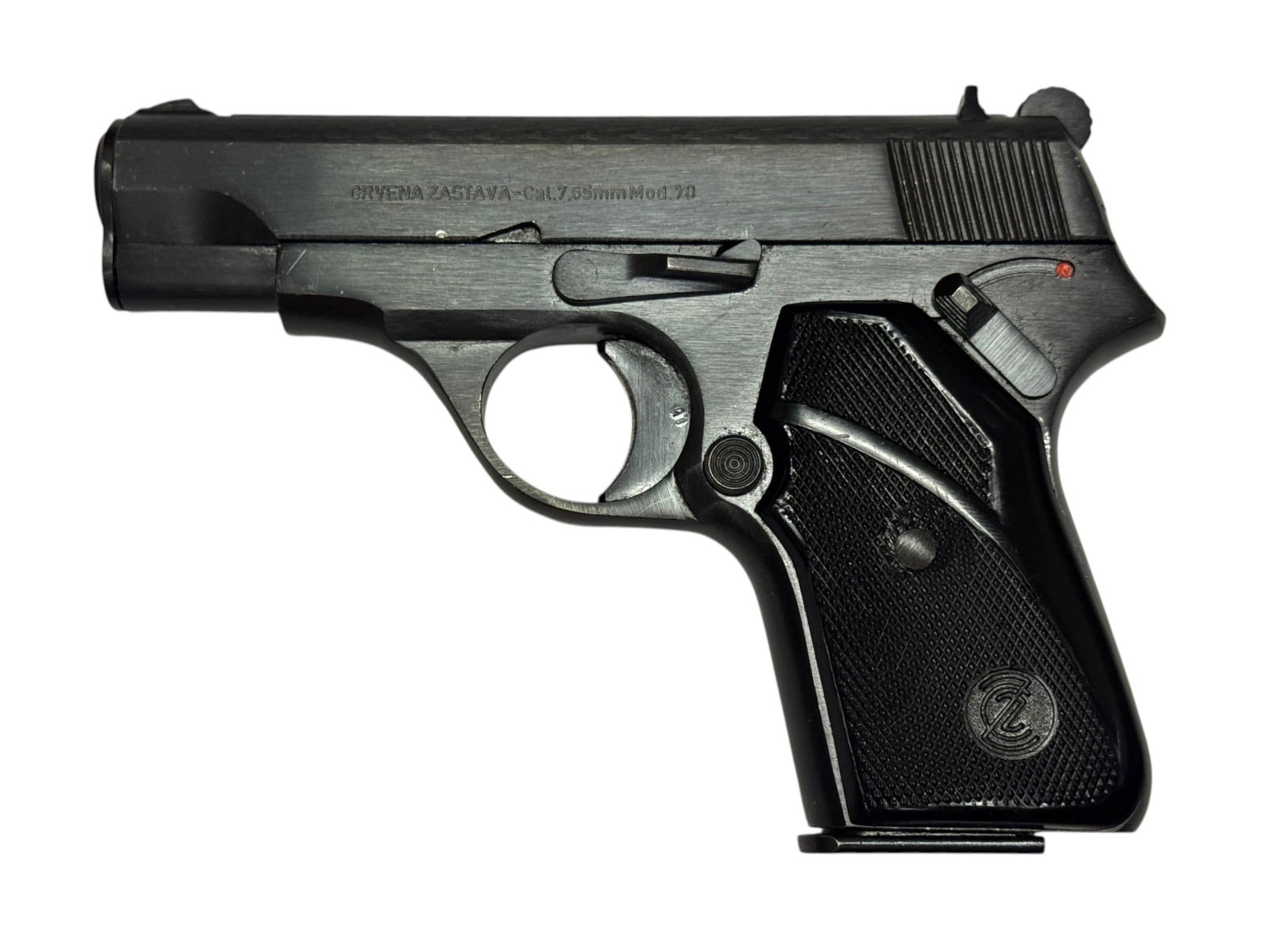 Excellent Yugo Zastava Model 70 (CZ M70) Semi-Automatic .32 ACP Pistol with Holster & 2 Magazines - 4