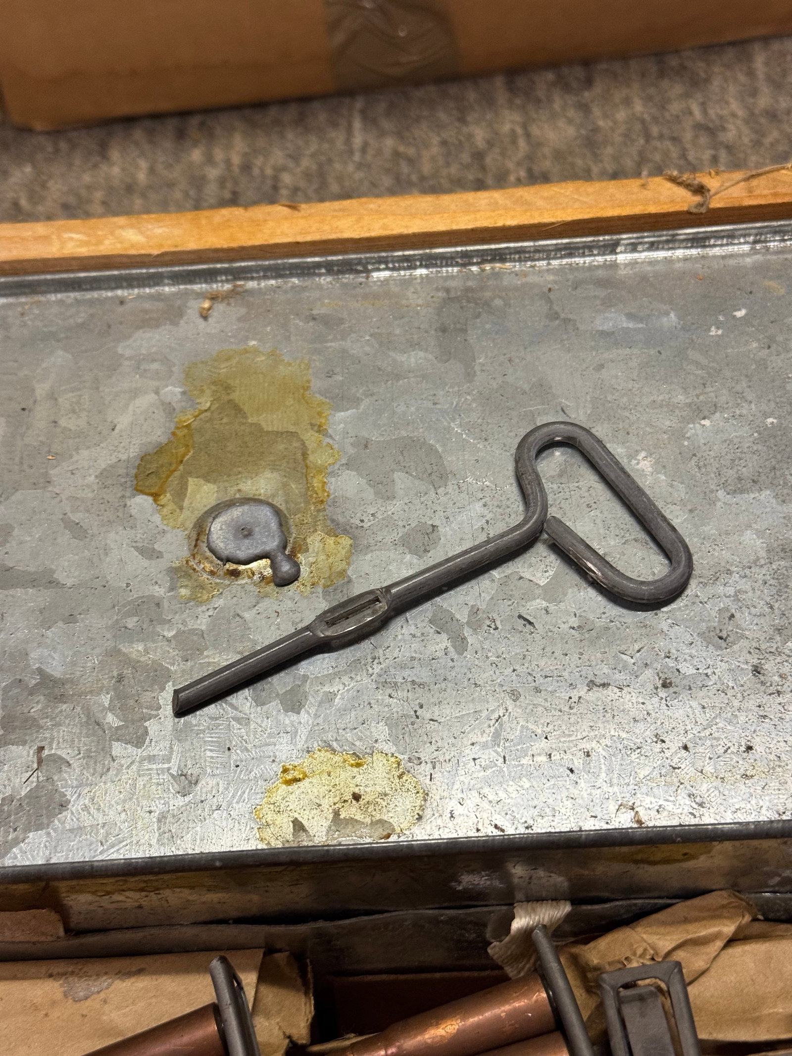 970rds. of 7.62x39mm 123gr. Copper Washed Ammunition in Spam Cans / Wood Crate on Stripper Clips - 8