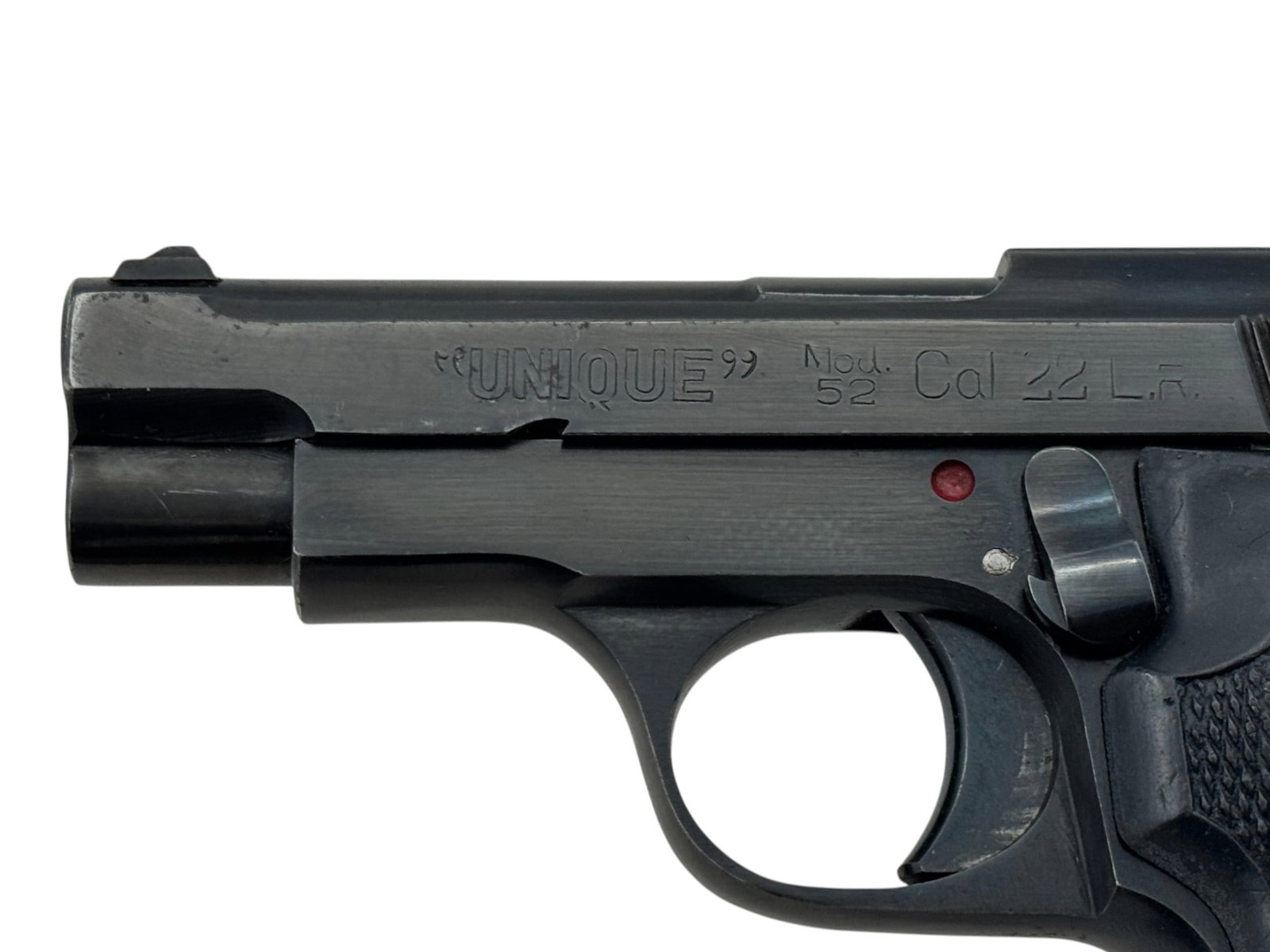 Scarce French Pyreenes "Unique" Model 52 .22 LR Semi-Automatic Pistol - 4