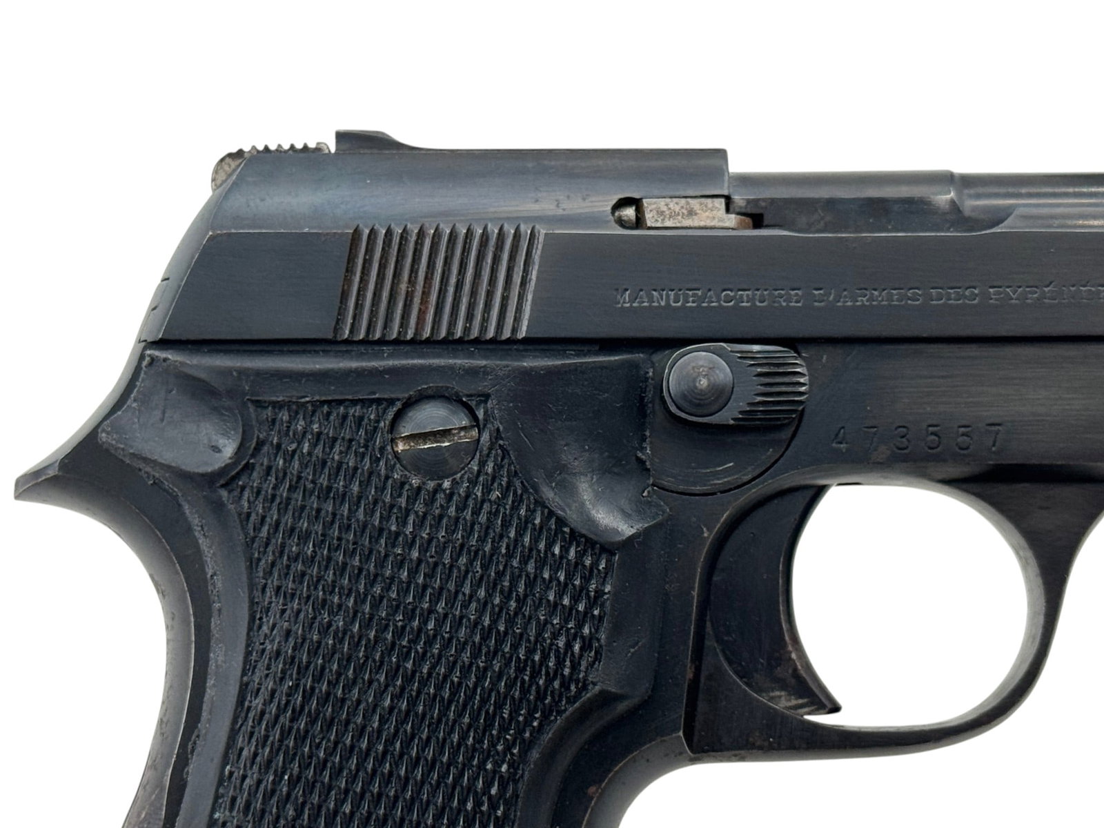 Scarce French Pyreenes "Unique" Model 52 .22 LR Semi-Automatic Pistol - 5