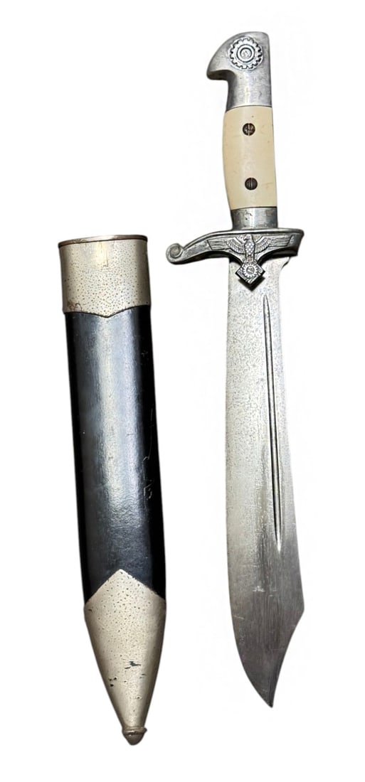 Rare & Original WWII German TENO Subordinate’s Enlisted Hewer w/ Matching Scabbard by Carl Eic - 2
