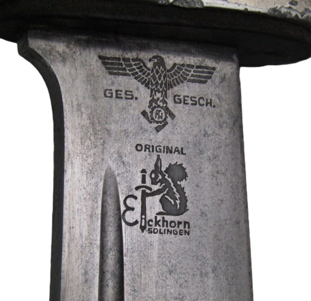 Rare & Original WWII German TENO Subordinate’s Enlisted Hewer w/ Matching Scabbard by Carl Eic - 5