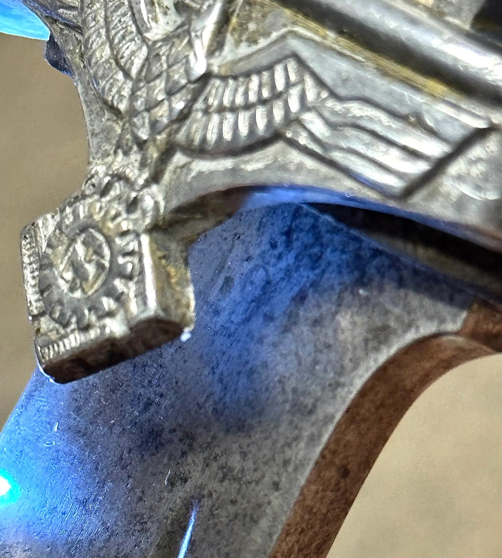 Rare & Original WWII German TENO Subordinate’s Enlisted Hewer w/ Matching Scabbard by Carl Eic - 7