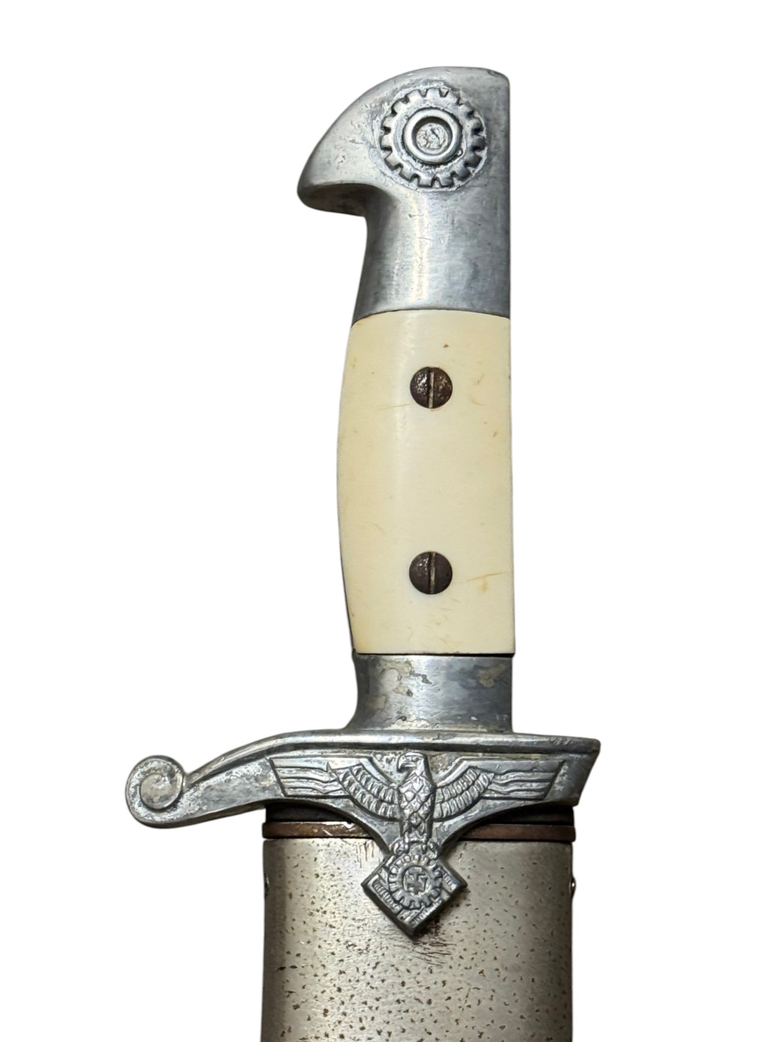 Rare & Original WWII German TENO Subordinate’s Enlisted Hewer w/ Matching Scabbard by Carl Eic - 8