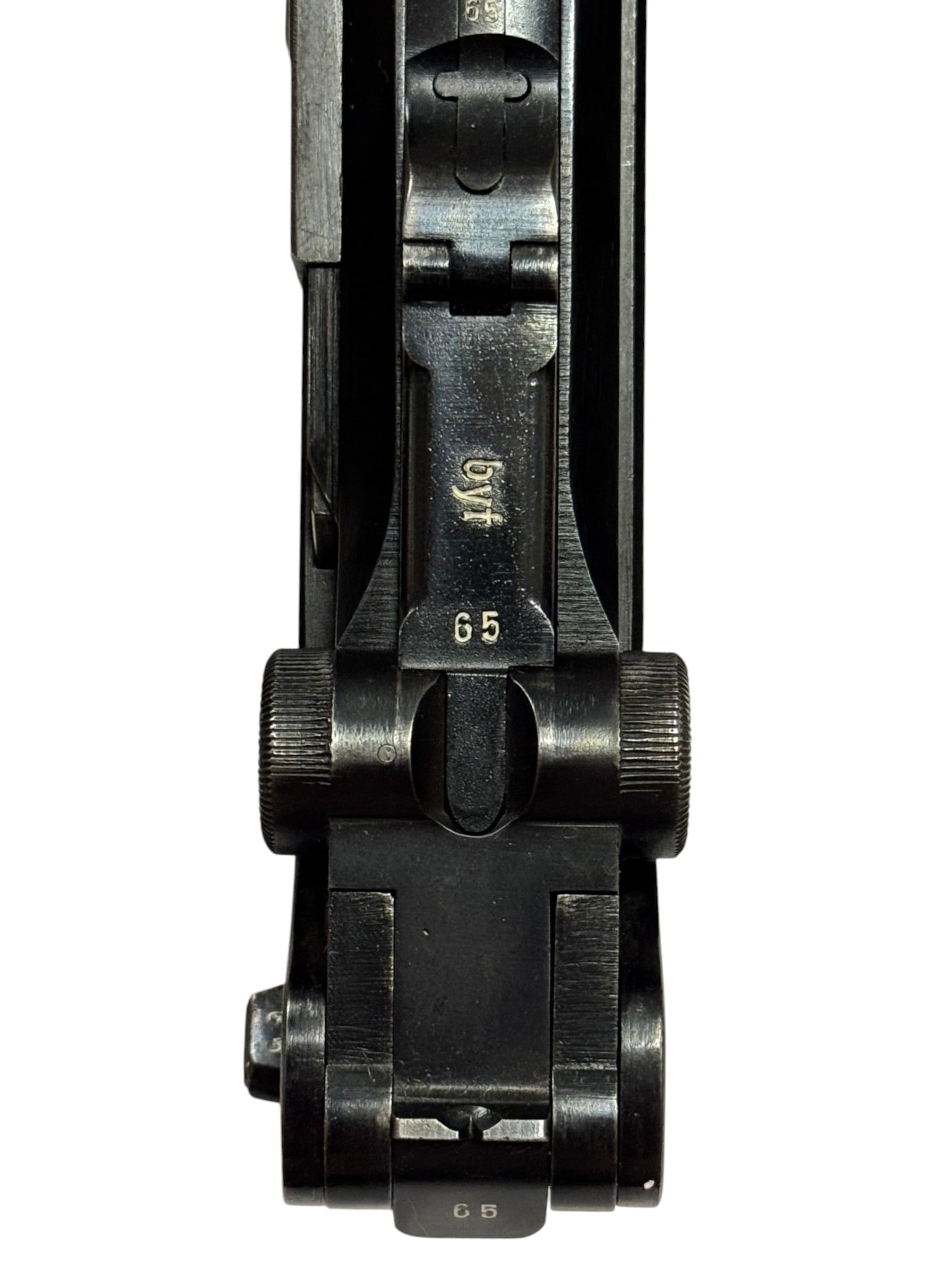 Rare Excellent All-Matching WWII 1942 Black Widow Portuguese Contract “byf 42” P08 9mm L - 4