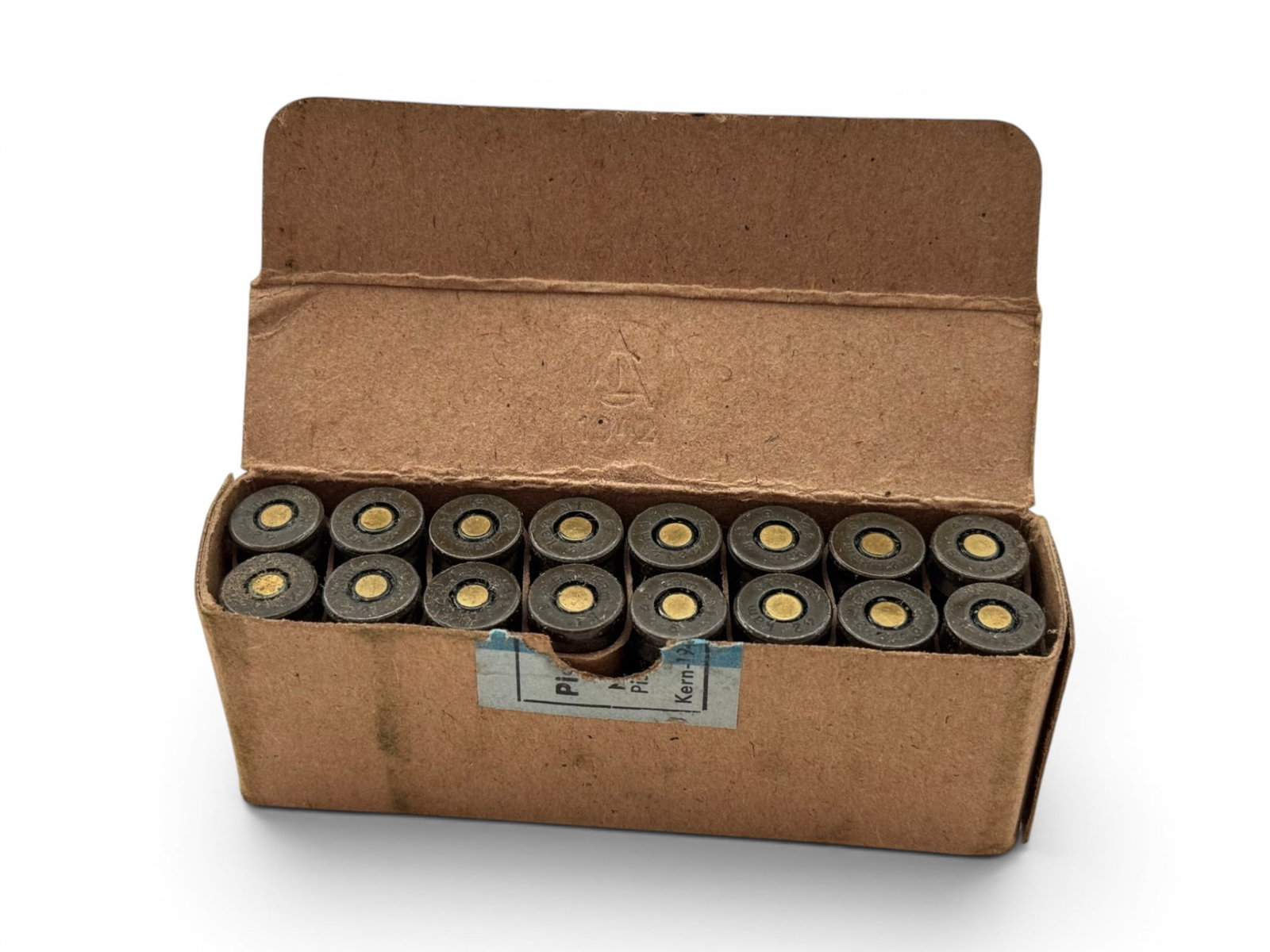 16rds. of Original German WWII 1942 9mm Luger Collectible Ammunition - 2