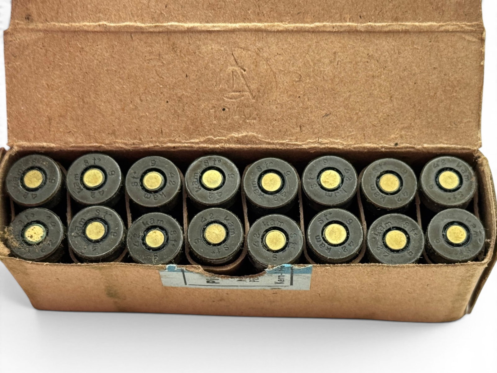 16rds. of Original German WWII 1942 9mm Luger Collectible Ammunition - 3