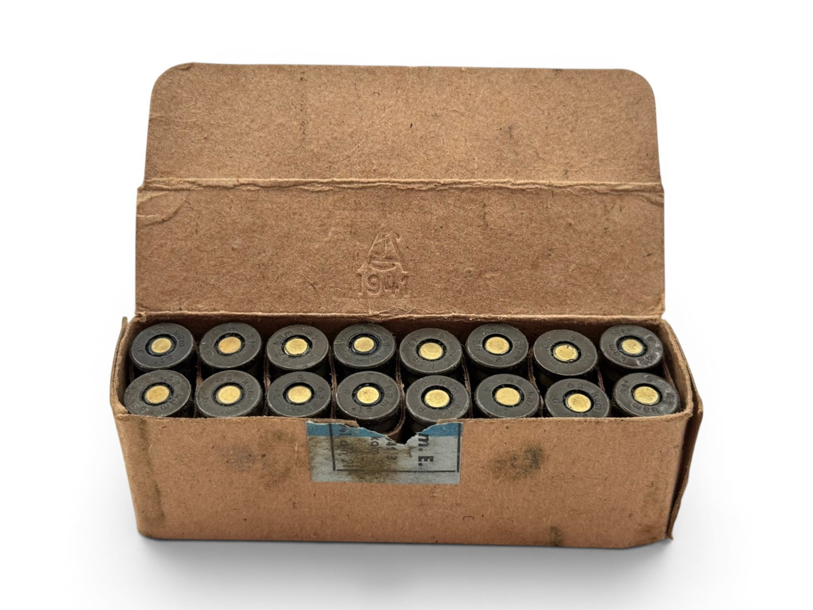 16rds. of Original German WWII 1942 9mm Luger Collectible Ammunition - 2