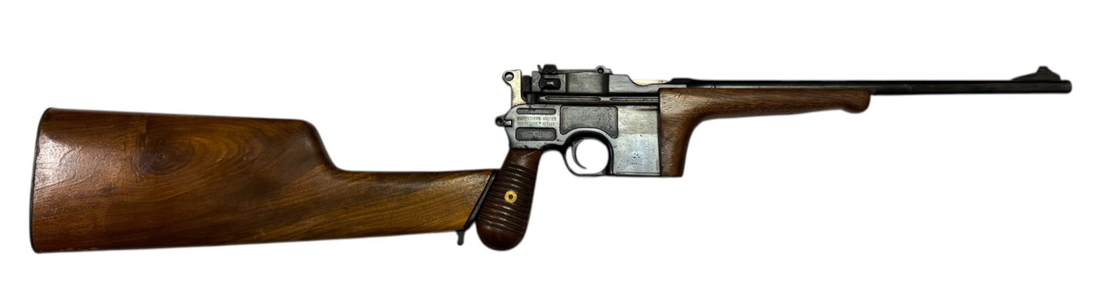 Rare Mauser C96 M1930 Commercial “Broomhandle” Chinese Warlord 9mm 12” Carbine Con - 2