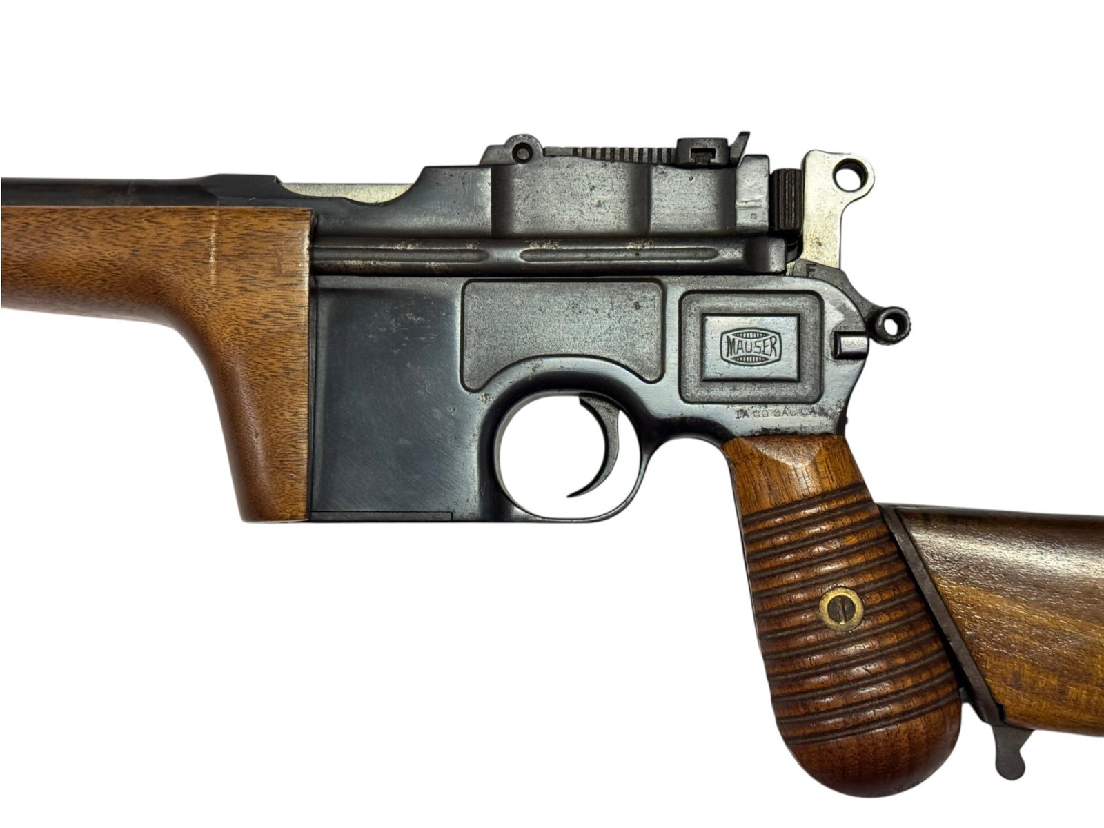 Rare Mauser C96 M1930 Commercial “Broomhandle” Chinese Warlord 9mm 12” Carbine Con - 4