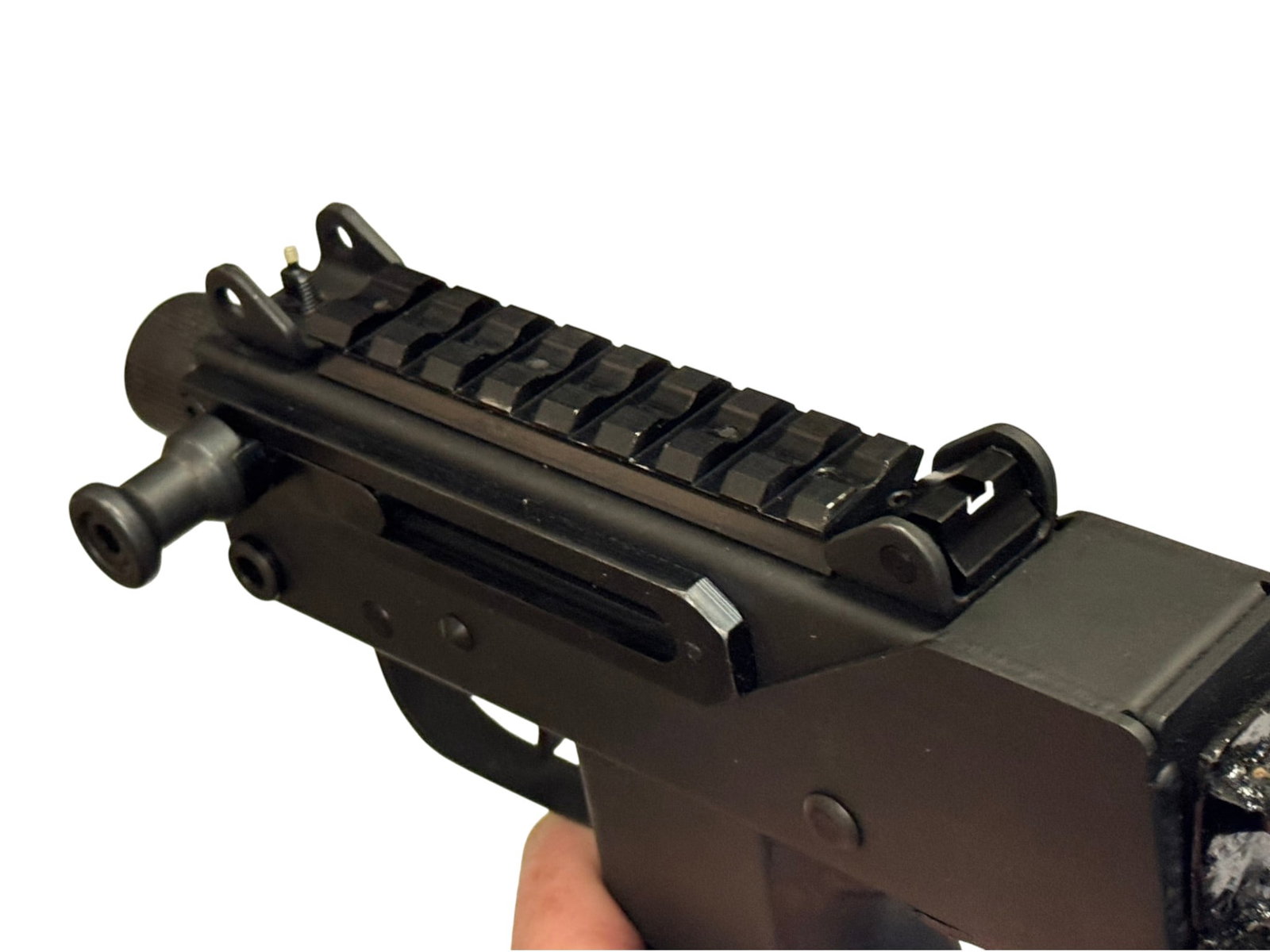 Excellent MasterPiece Arms Mini Uzi .9MM Pistol with Threaded Barrel and Extras - 7