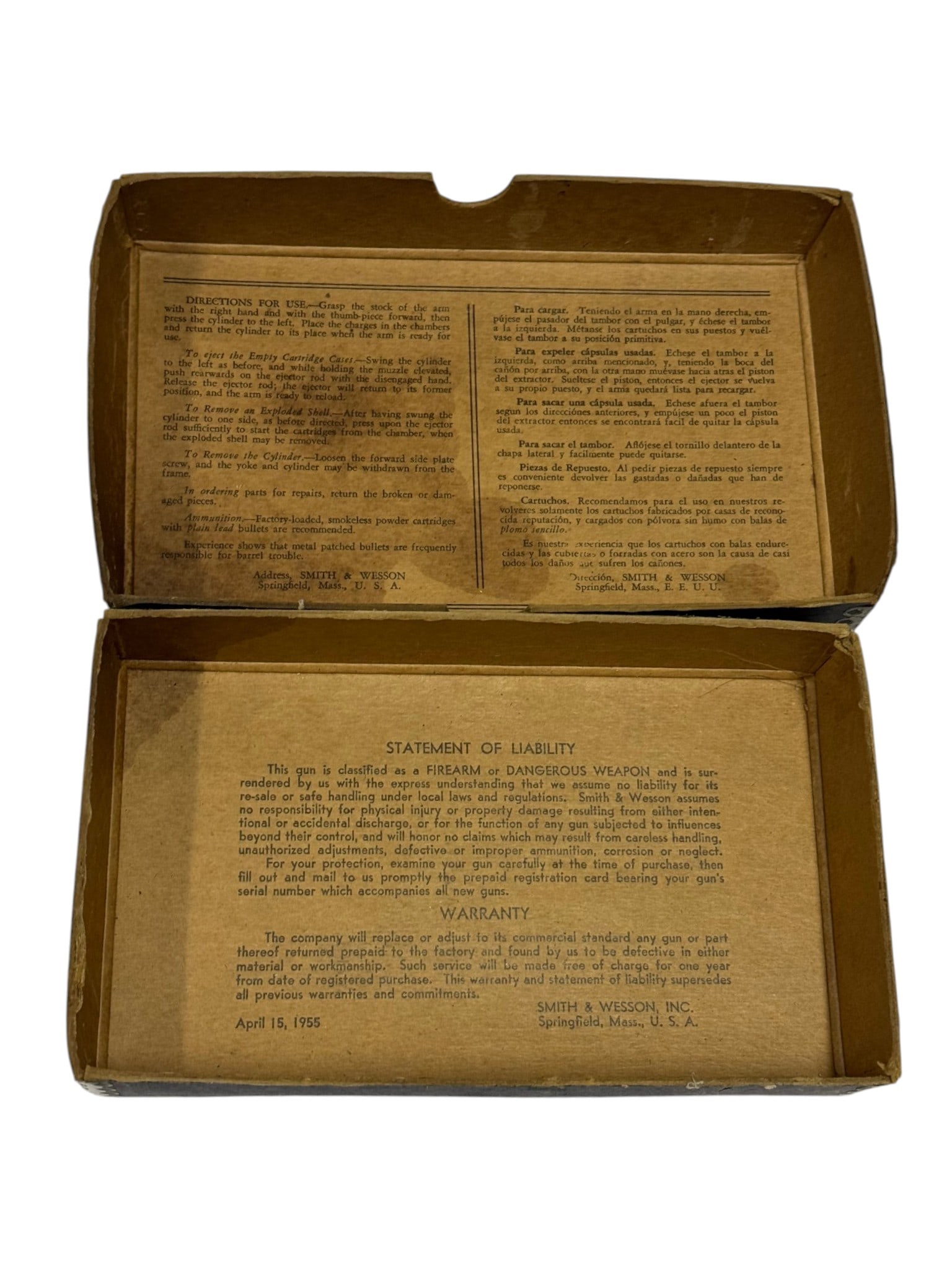 NIB Early 1956 Flat Latch Smith & Wesson Model 36 Chief Special .38 SPL Nickel 2 Inch Revolver - 3