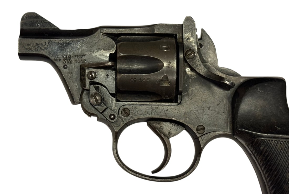 Interesting Singapore Police-Issued WWII Enfield No. 2 Mk. 1** .38 S&W Tanker Revolver  - 3