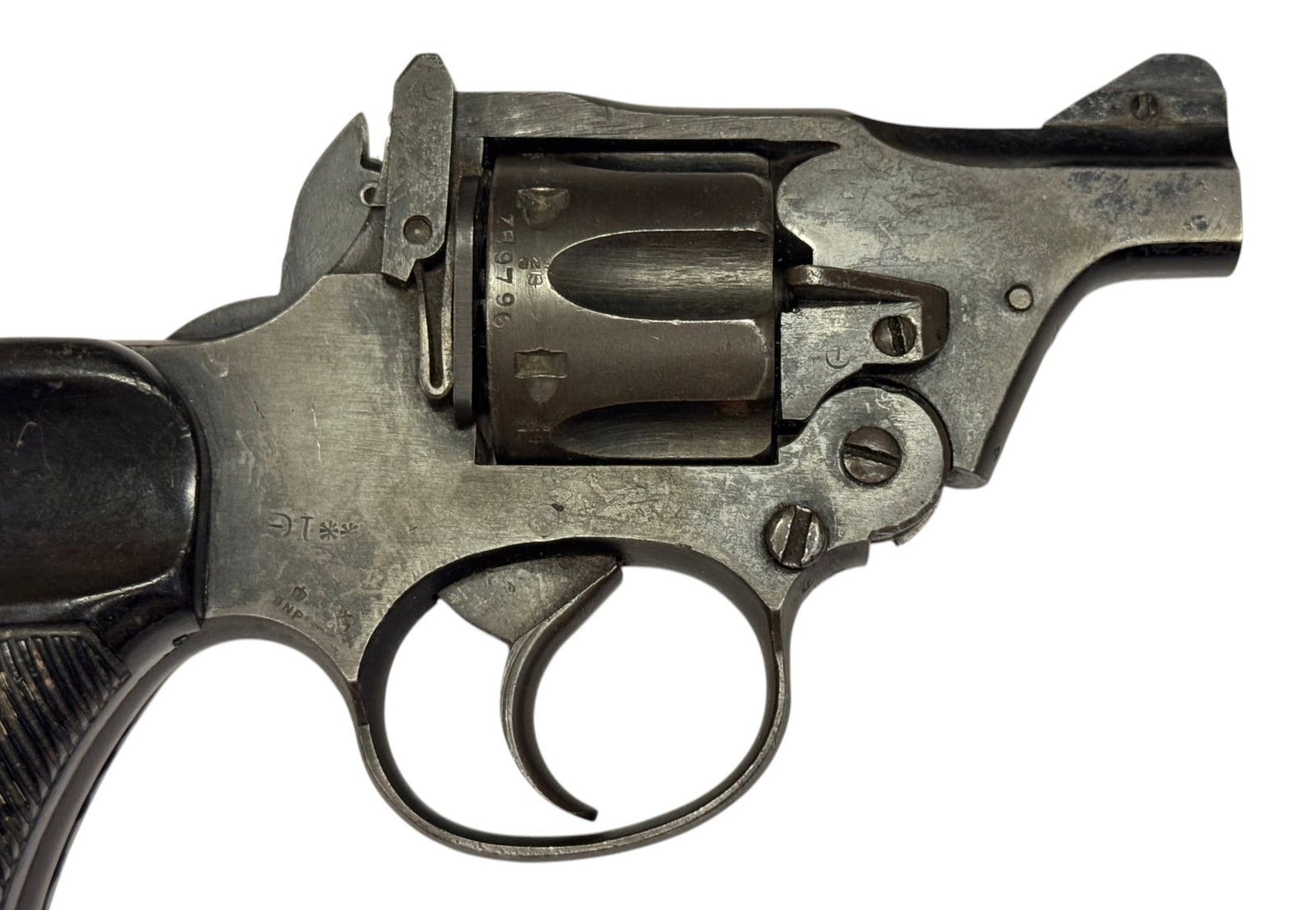 Interesting Singapore Police-Issued WWII Enfield No. 2 Mk. 1** .38 S&W Tanker Revolver  - 5