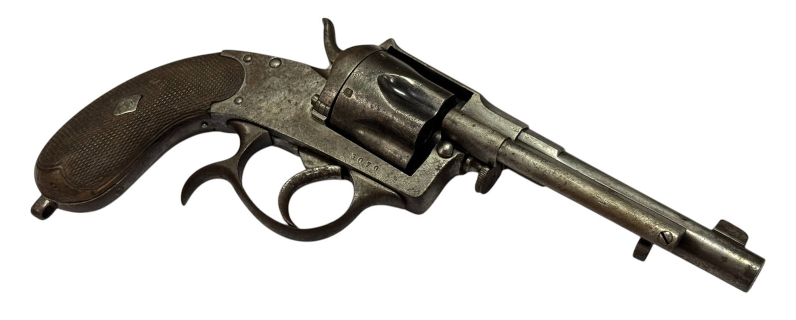 Rare Antique Custom Belgian Private Purchase M1883 Officer's Model 10.6mm Reichsrevolver - 4