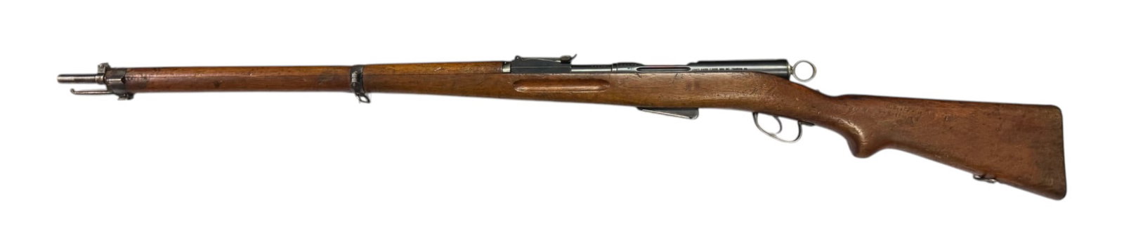 Soldier Marked WF Bern M1896/11 Schmidt-Rubin 7.5mm SWISS Straight Pull Rifle w/ Matching Mag - 2