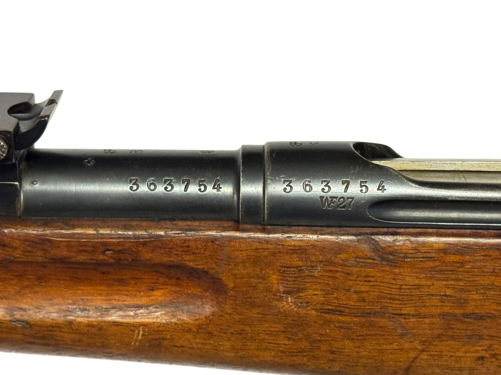 Soldier Marked WF Bern M1896/11 Schmidt-Rubin 7.5mm SWISS Straight Pull Rifle w/ Matching Mag - 4