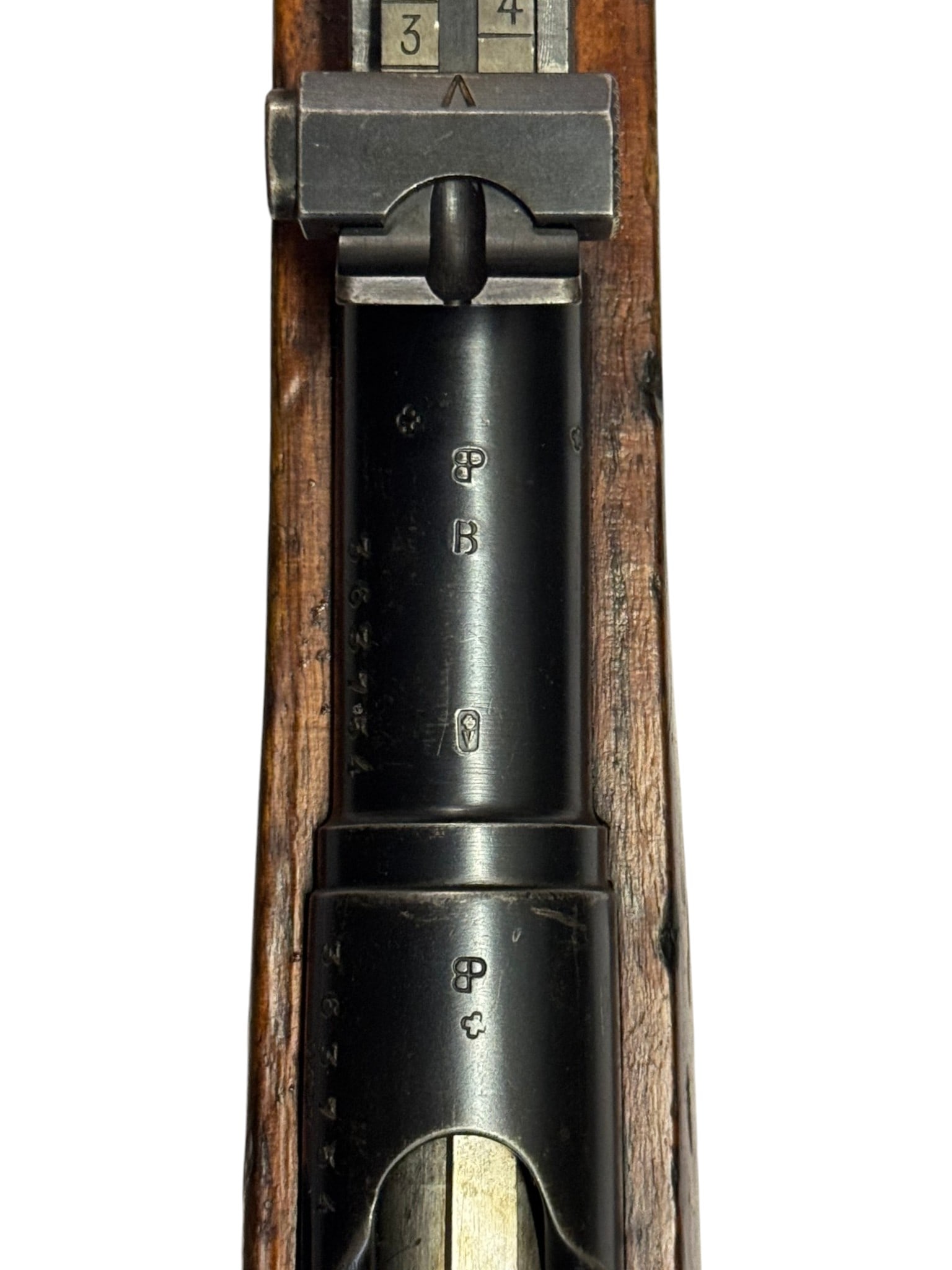 Soldier Marked WF Bern M1896/11 Schmidt-Rubin 7.5mm SWISS Straight Pull Rifle w/ Matching Mag - 5