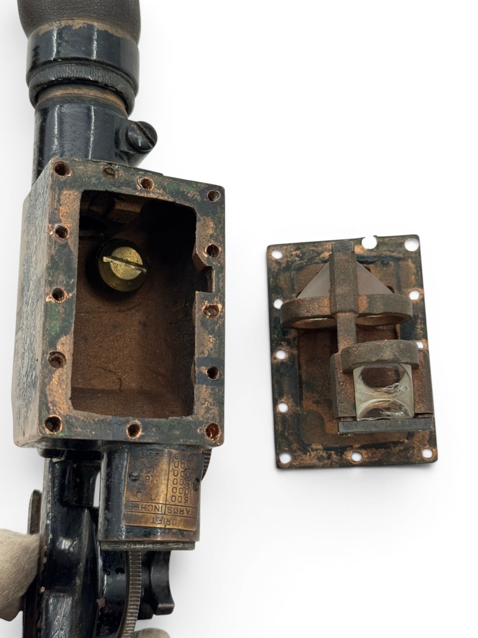 RARE U.S. WWI Warner & Swasey M1913 Musket Sight & Mounting Bracket for M1903 Springfield in Case - 14