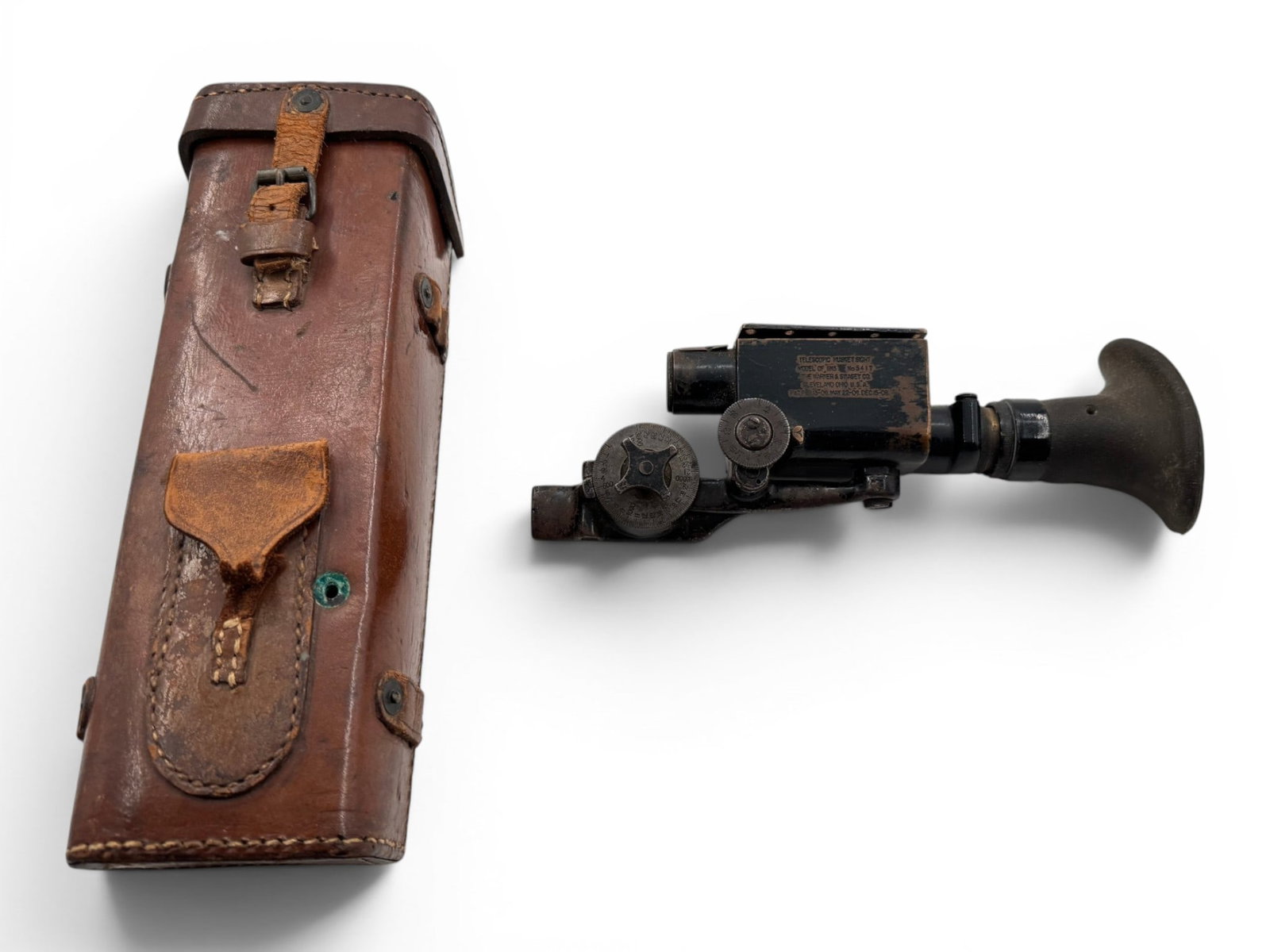 RARE U.S. WWI Warner & Swasey M1913 Musket Sight & Mounting Bracket for M1903 Springfield in Case (1 of 20)