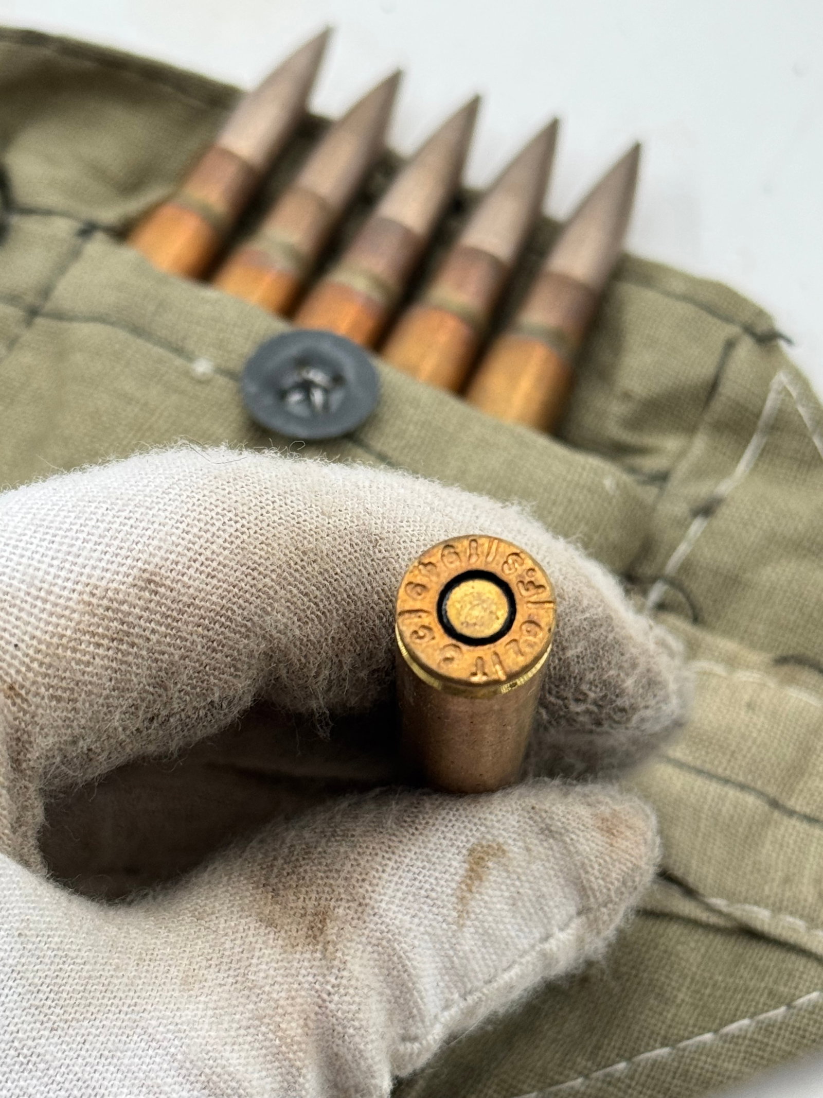 80rds. of 8mm MAUSER Turkish Surplus Ammunition on Stripper Clips in Bandoleers - 5