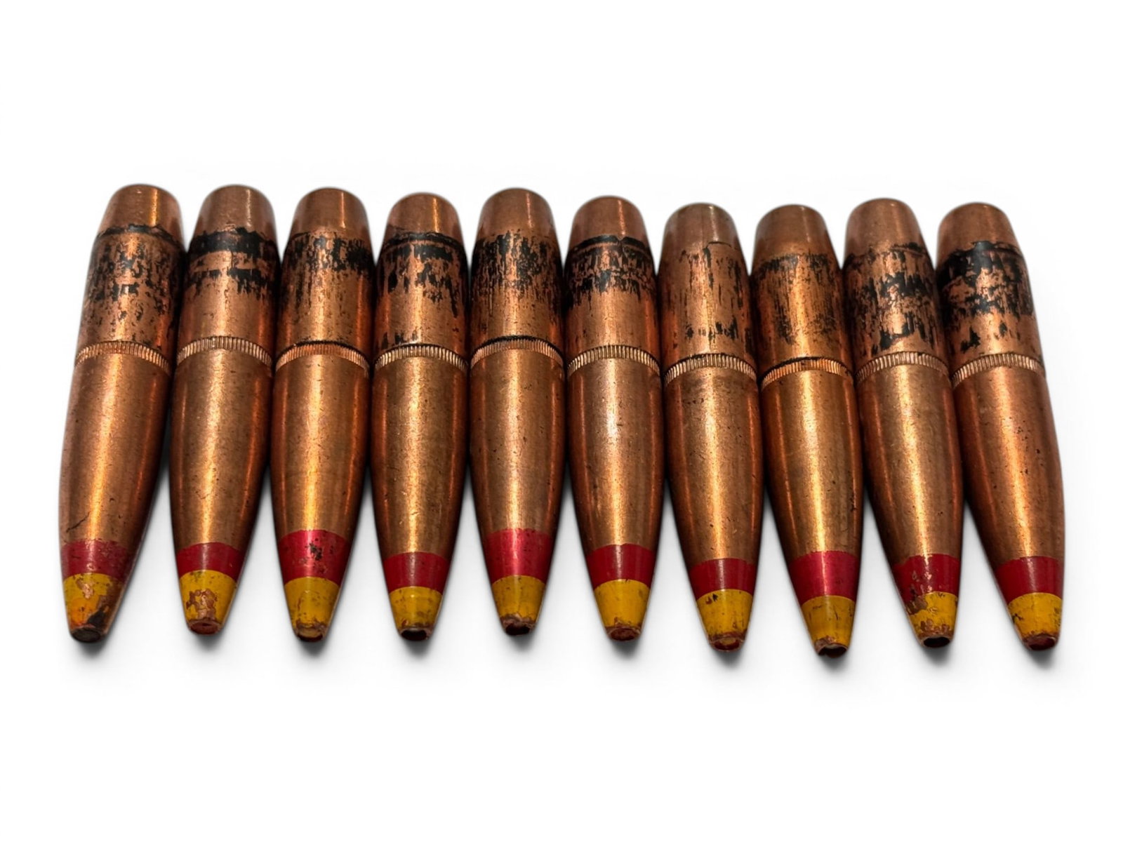RARE 10qty. of .50 BMG Military Spotter Bullets for Reloading: Incredibly hard-to-find bullets that are very expensive. Used in reloading.