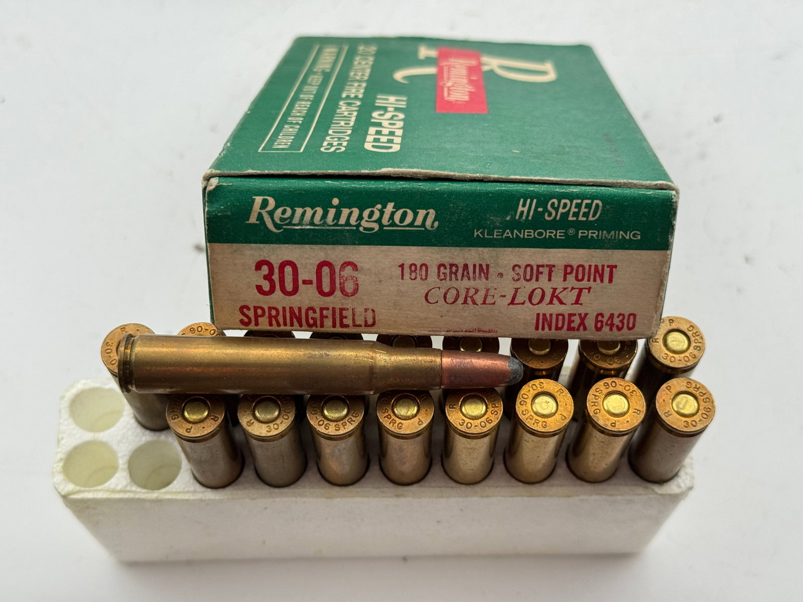 38rds of Vintage 30-06. 180GR. SP Remington Core-Lokt Ammunition - 2