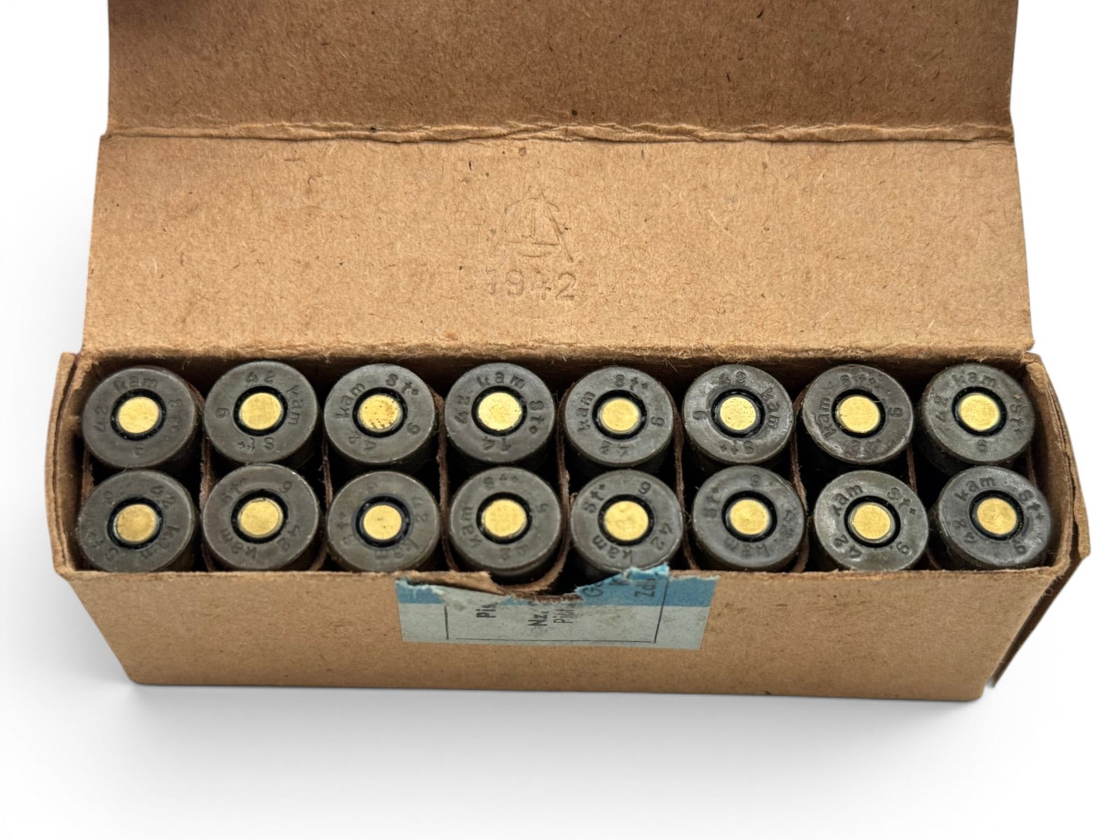 16rds. of Original German WWII 1942 9mm Luger Collectible Ammunition - 2
