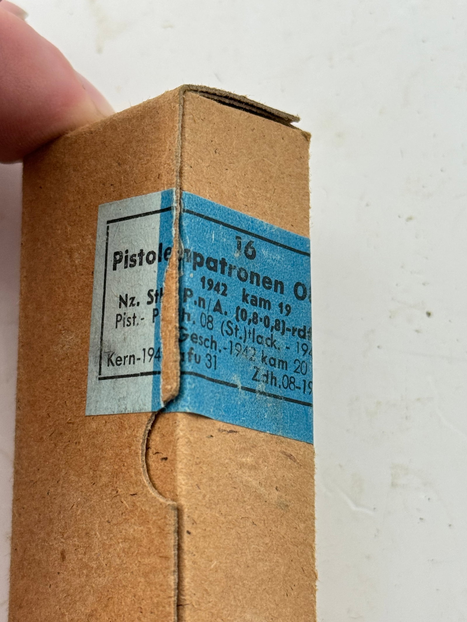 16rds. of Original German WWII 1942 9mm Luger Collectible Ammunition - 3