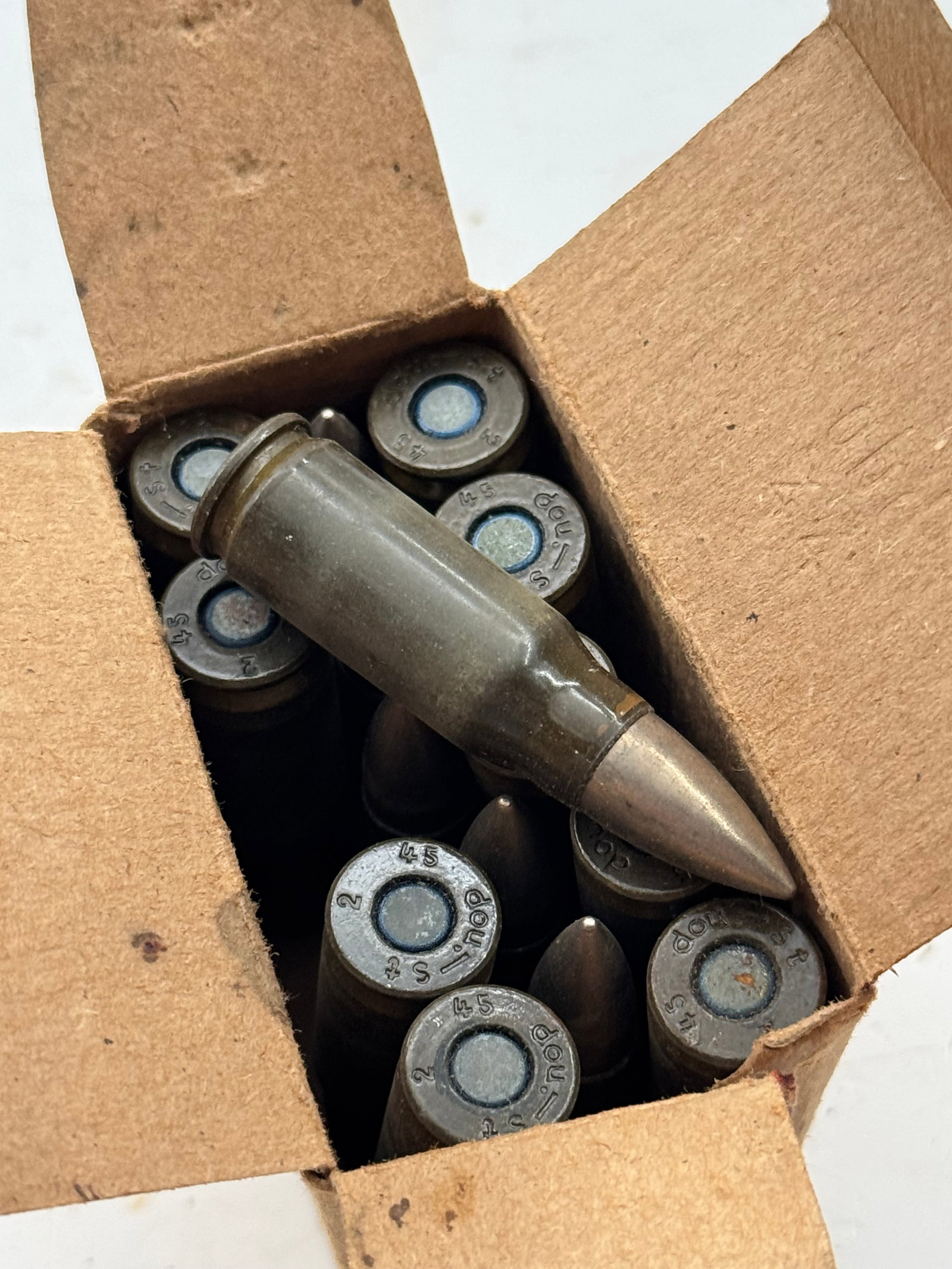 RARE Collectible 15rds. of German WWII MP44 7.92x33mm (8mm KURZ) Ammunition - 3