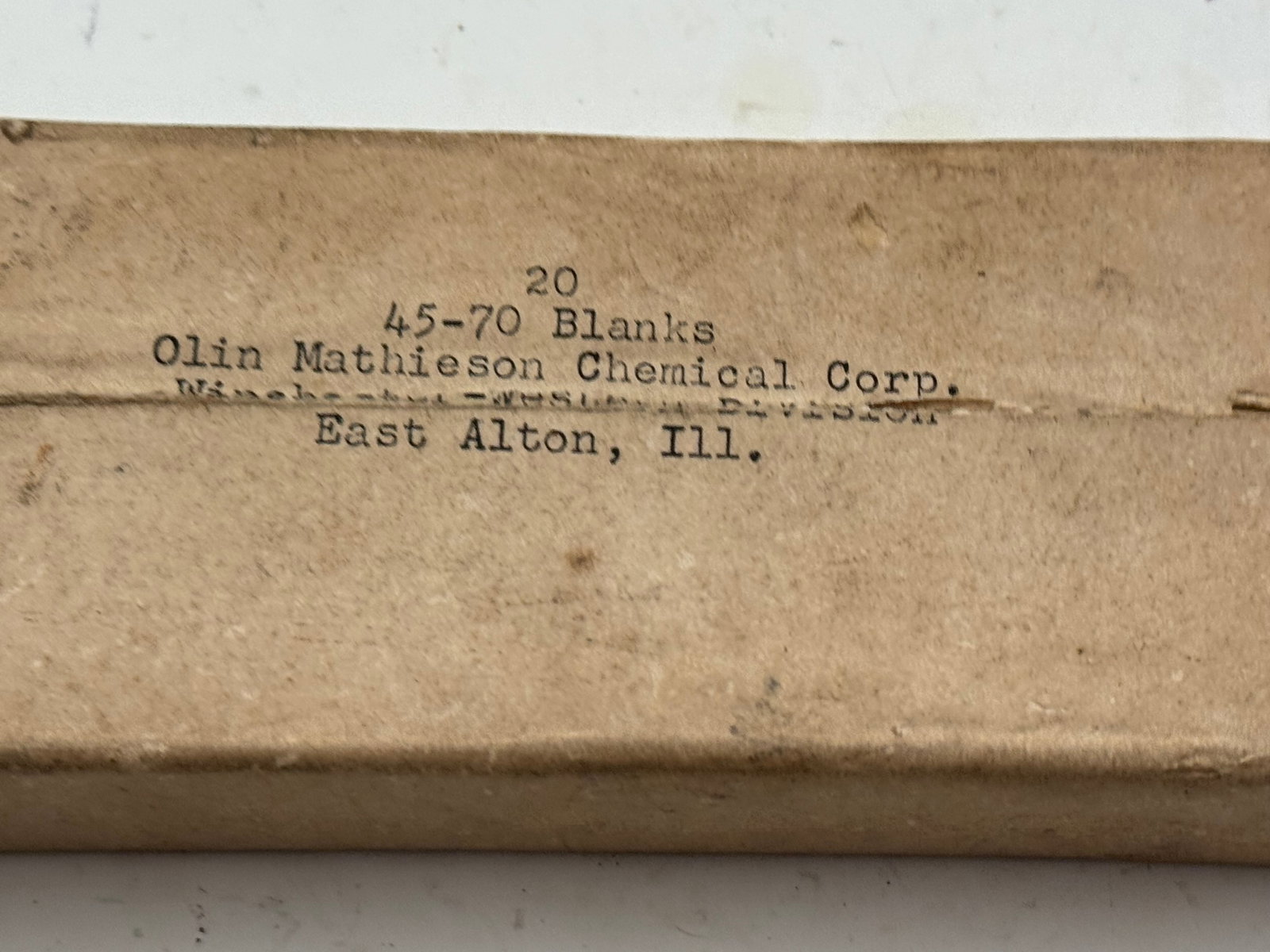 15rds. of .45-70 BLANKS by Olin Mathieson Chemical Corp. Collectible Ammunition - 2
