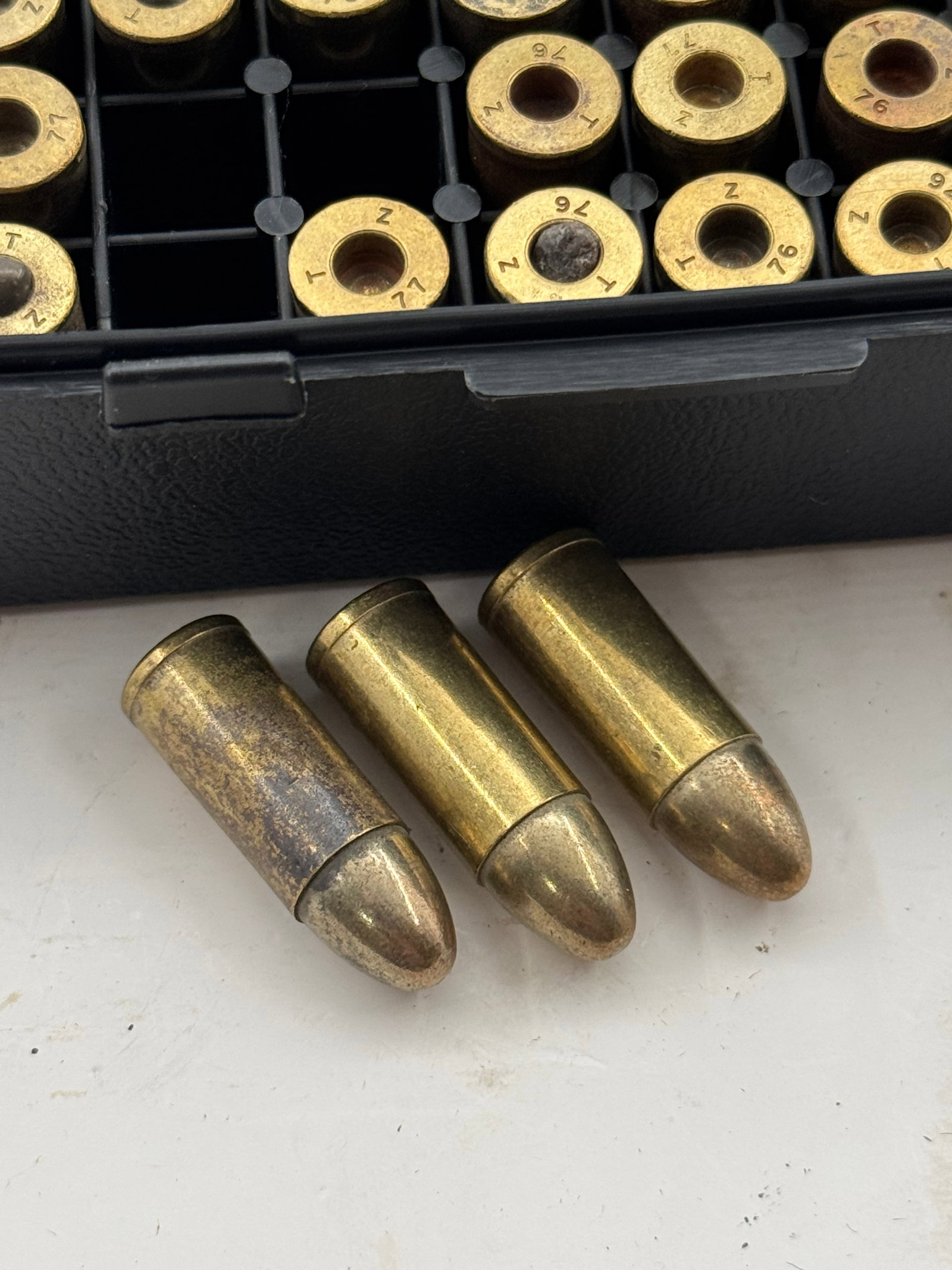 100rds. of IWI 9mm Israeli "TZ 76" Unprimed Cartridges - 2