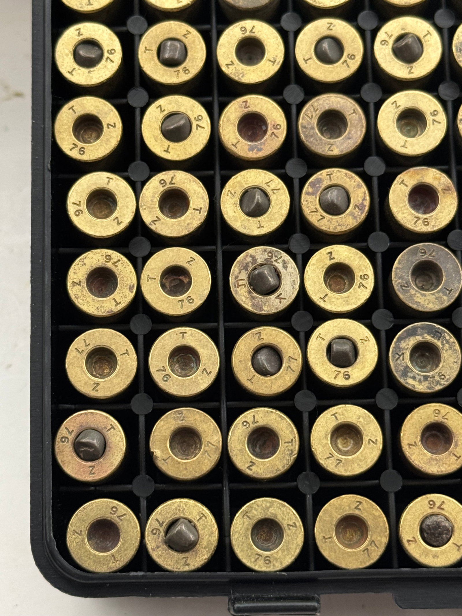 100rds. of IWI 9mm Israeli "TZ 76" Unprimed Cartridges - 4