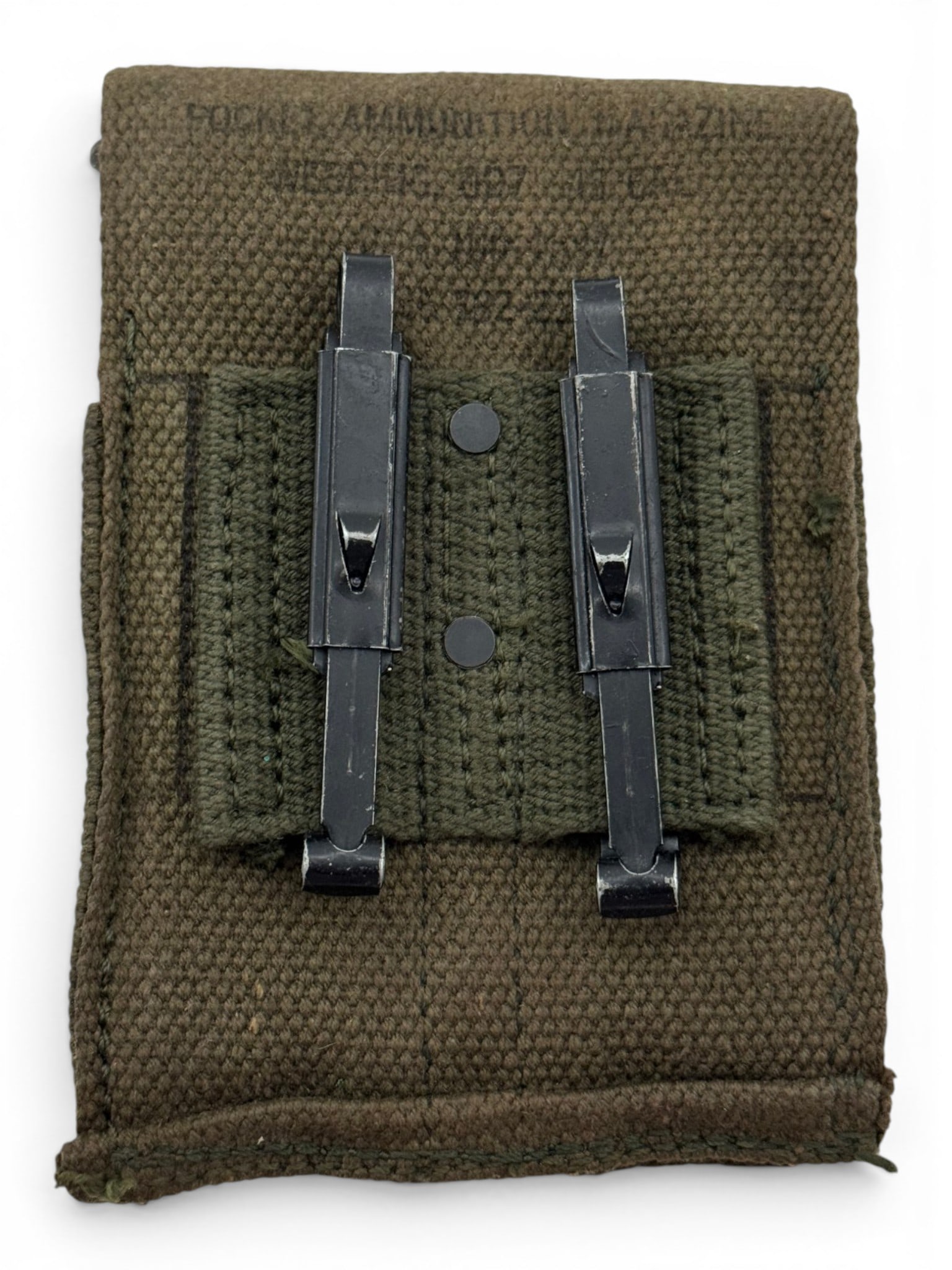 (3) WWII 1911 .45 ACP 7rd. Magazines with US Pouch and Cleaning Rod - 8