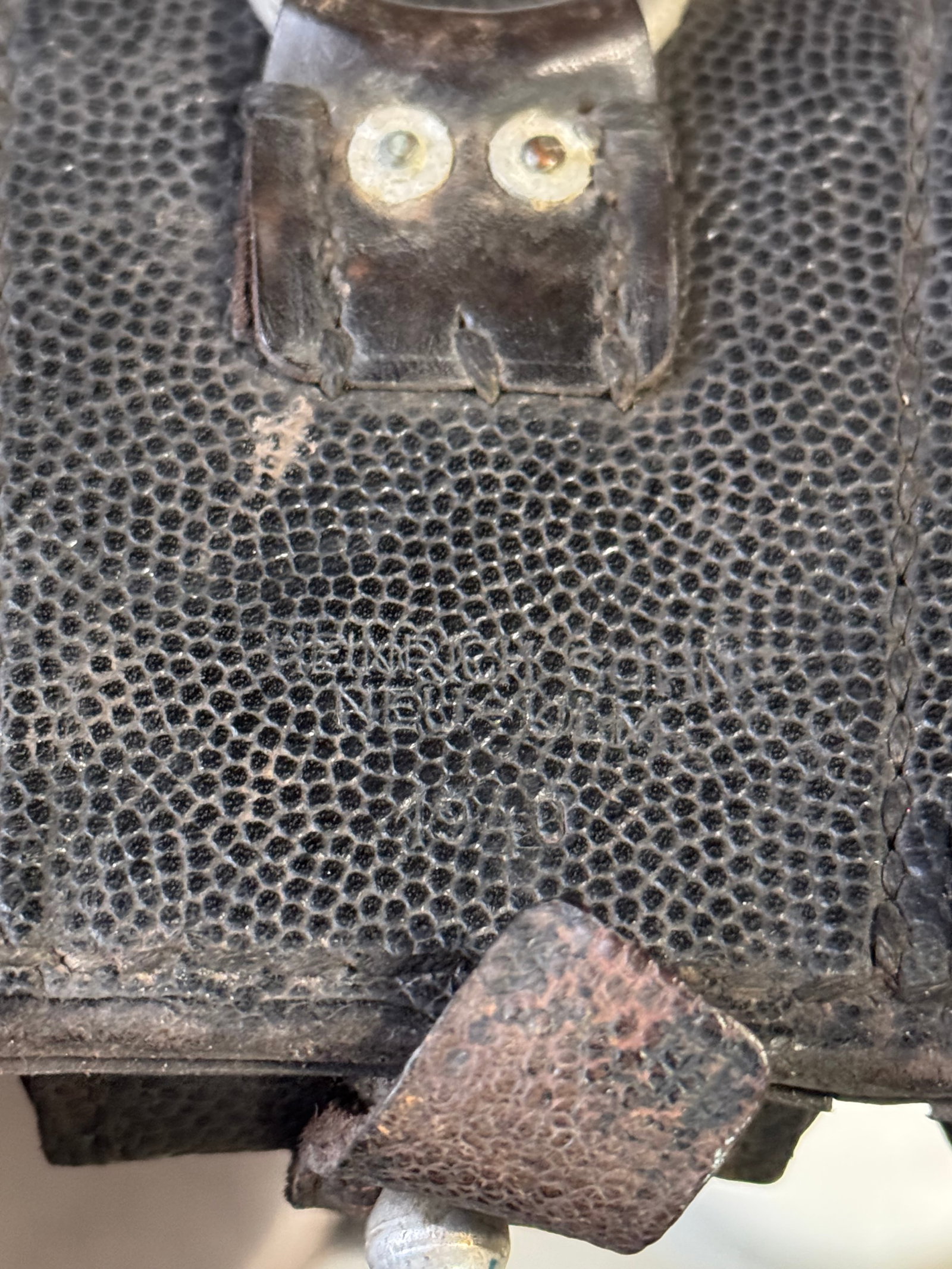 Original WWII 1940-Dated K98 (98k) Mauser Rifle Ammo Pouch by Heinrich Sohn, Berlin - 3