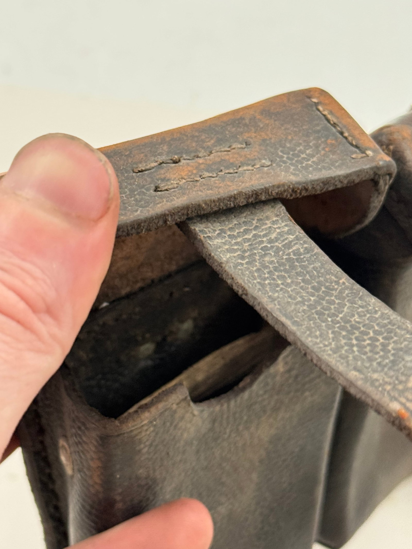 Original WWII 1940-Dated K98 (98k) Mauser Rifle Ammo Pouch by Heinrich Sohn, Berlin - 7
