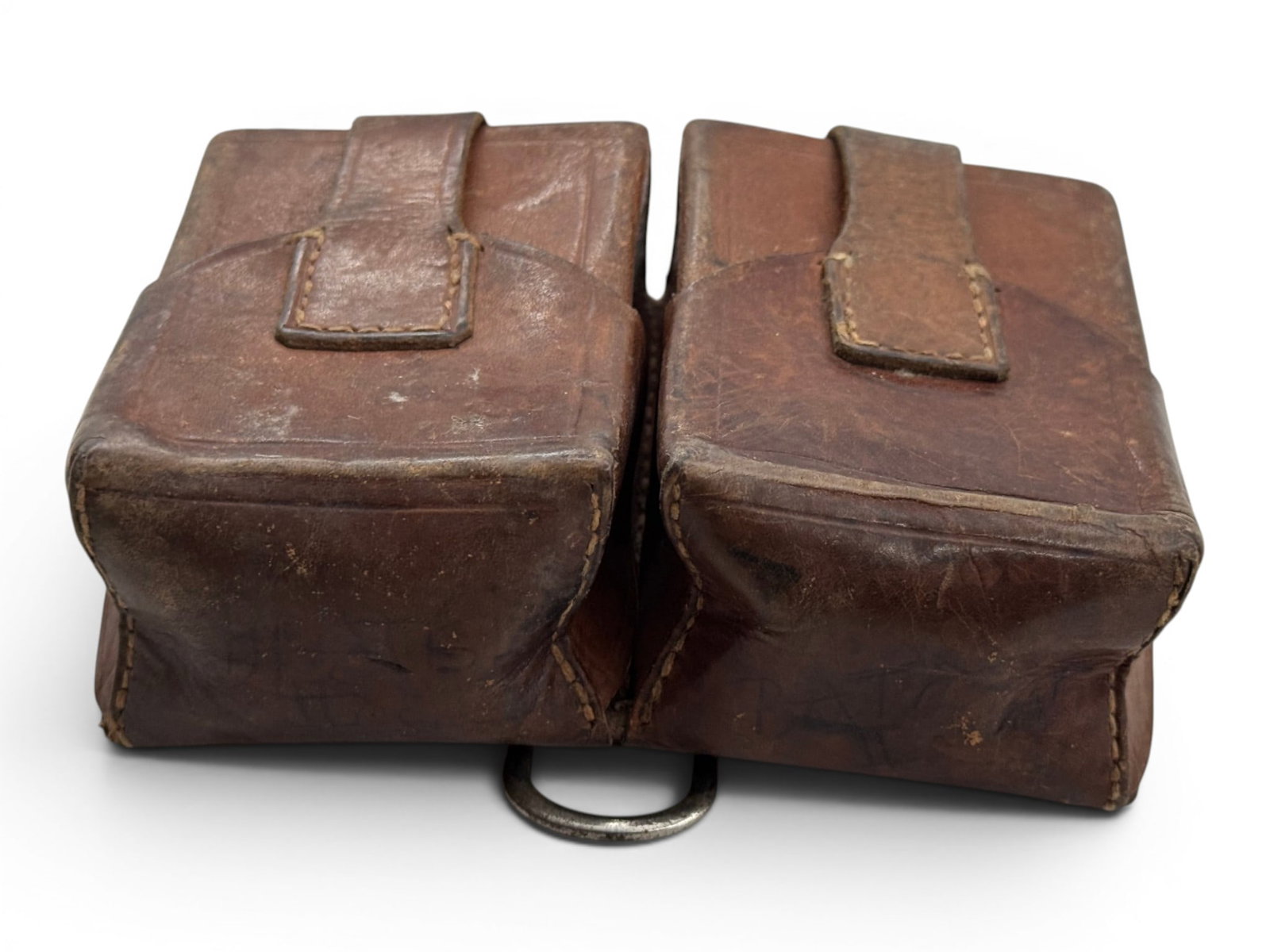 Vintage Yugo / Serbian Military Leather Ammo Pouch  - 5