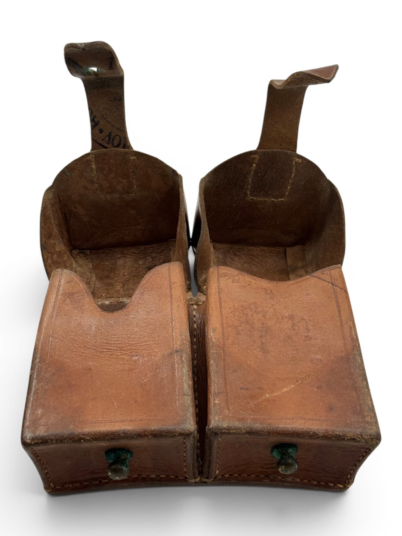 Vintage Yugo / Serbian Military Leather Ammo Pouch  - 6