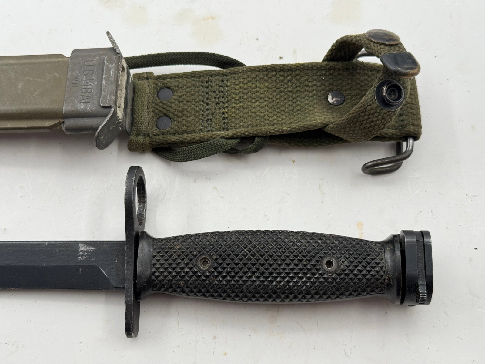 US M7 Bayonet by Milpar with USM8A1 Scabbard - 2