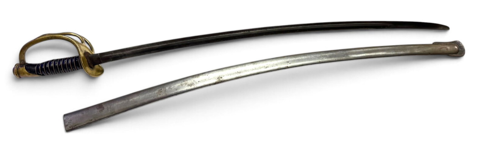 US M1860 Light Cavalry Saber w/ Scabbard by Mansfield & Lamb 1863 + Inspector Stamp/Unit Mark - 7