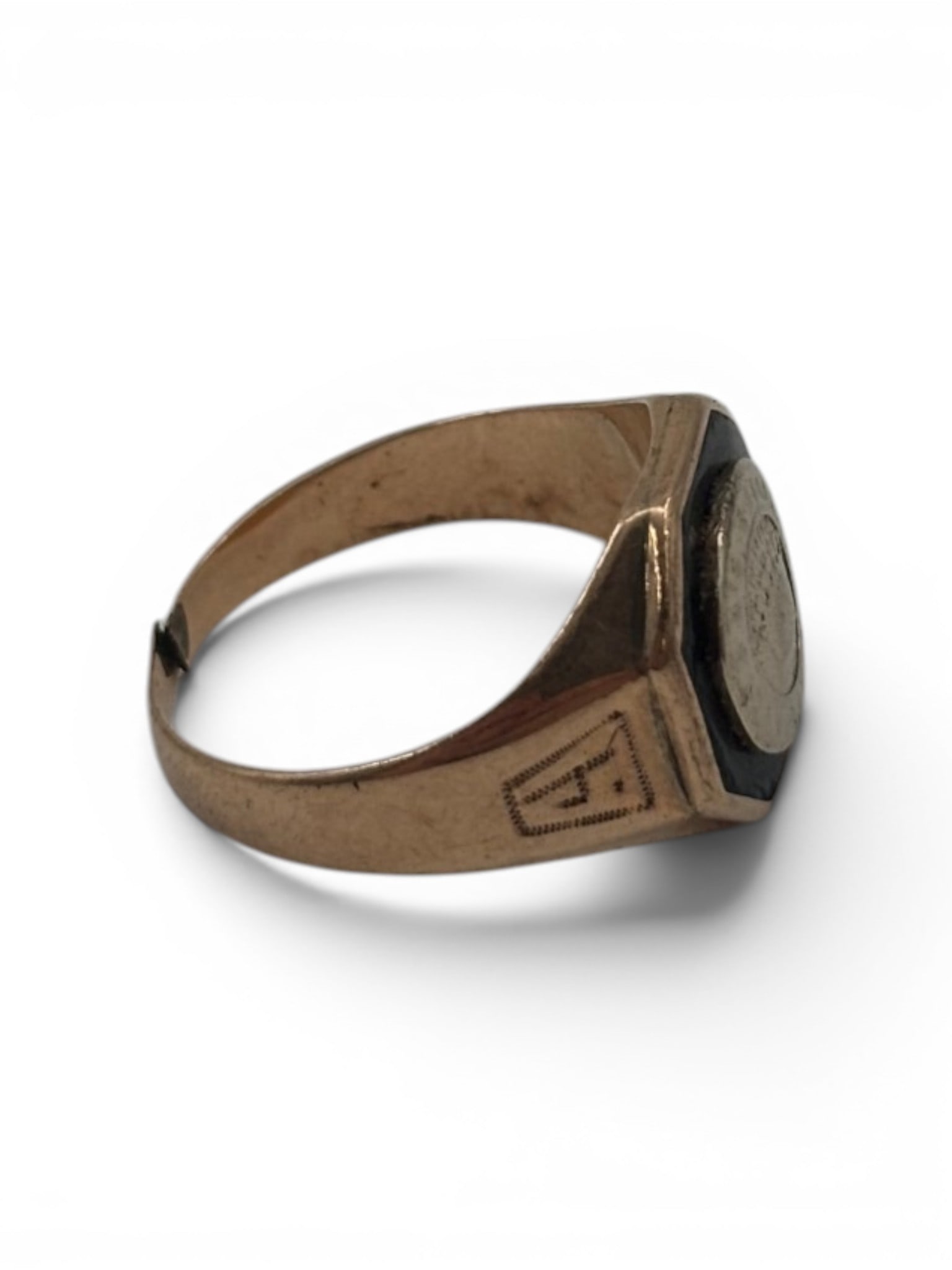Vintage College 10K Gold Ring - 3
