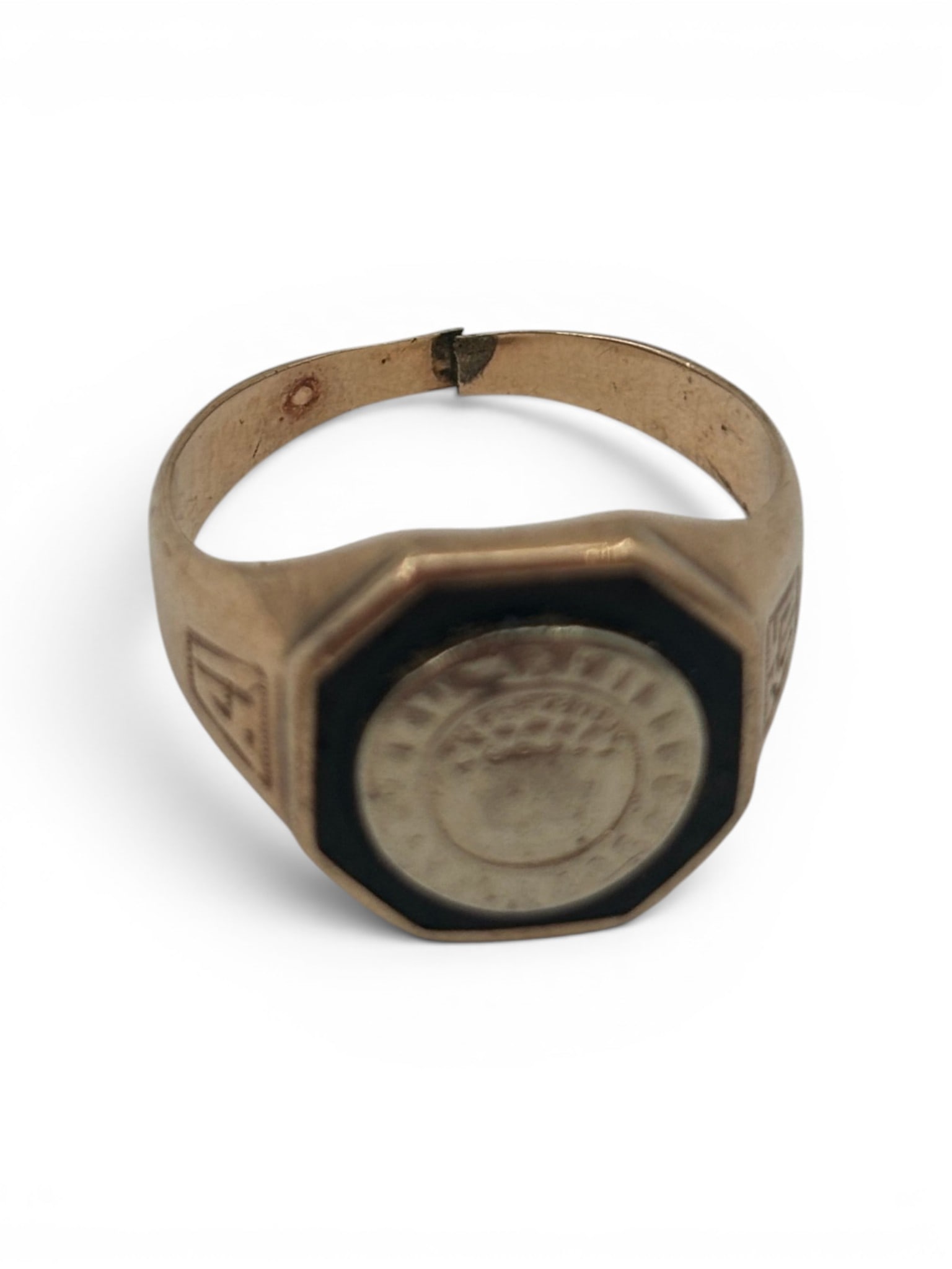 Vintage College 10K Gold Ring - 4