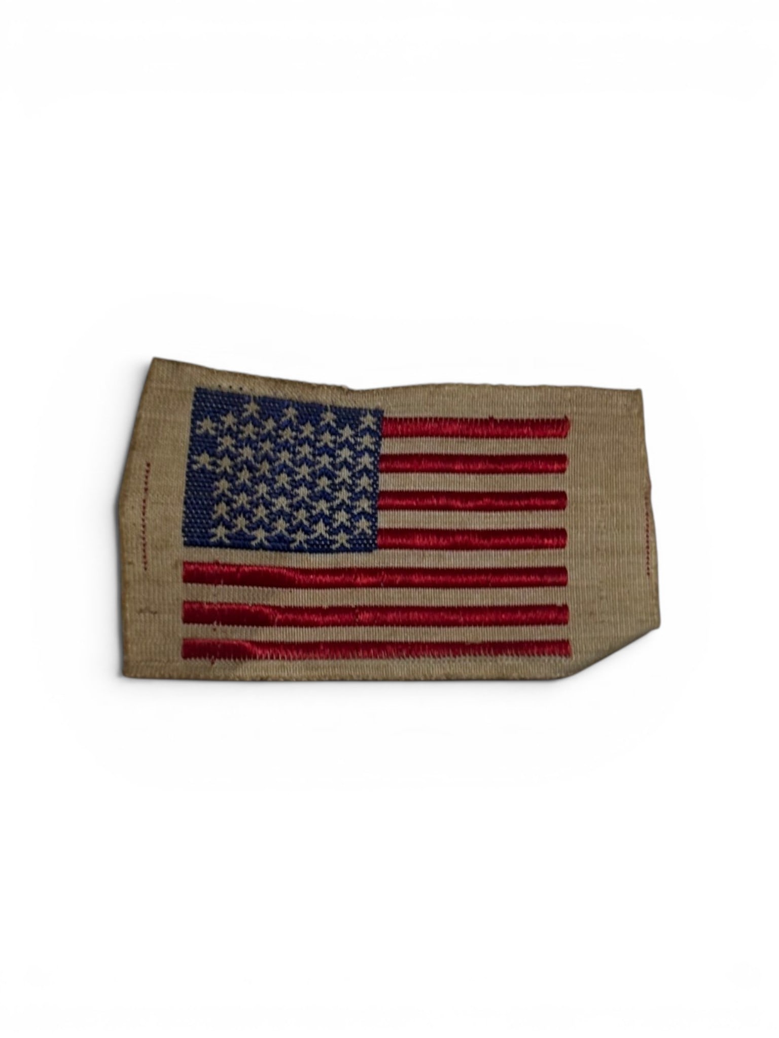 US Armored Division Swagger Stick and American Flag Patch - 2